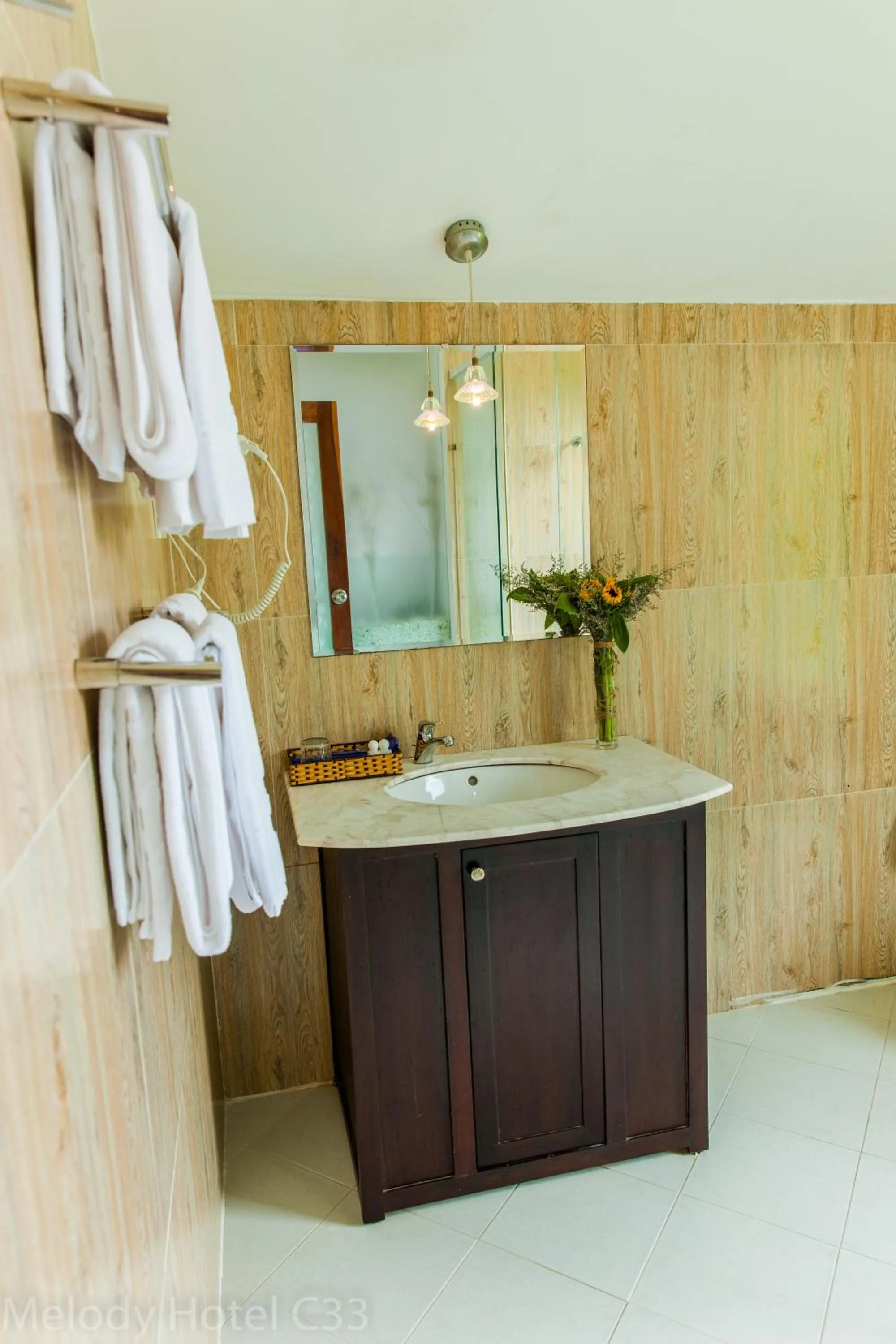 Bathroom in Melody Hotel