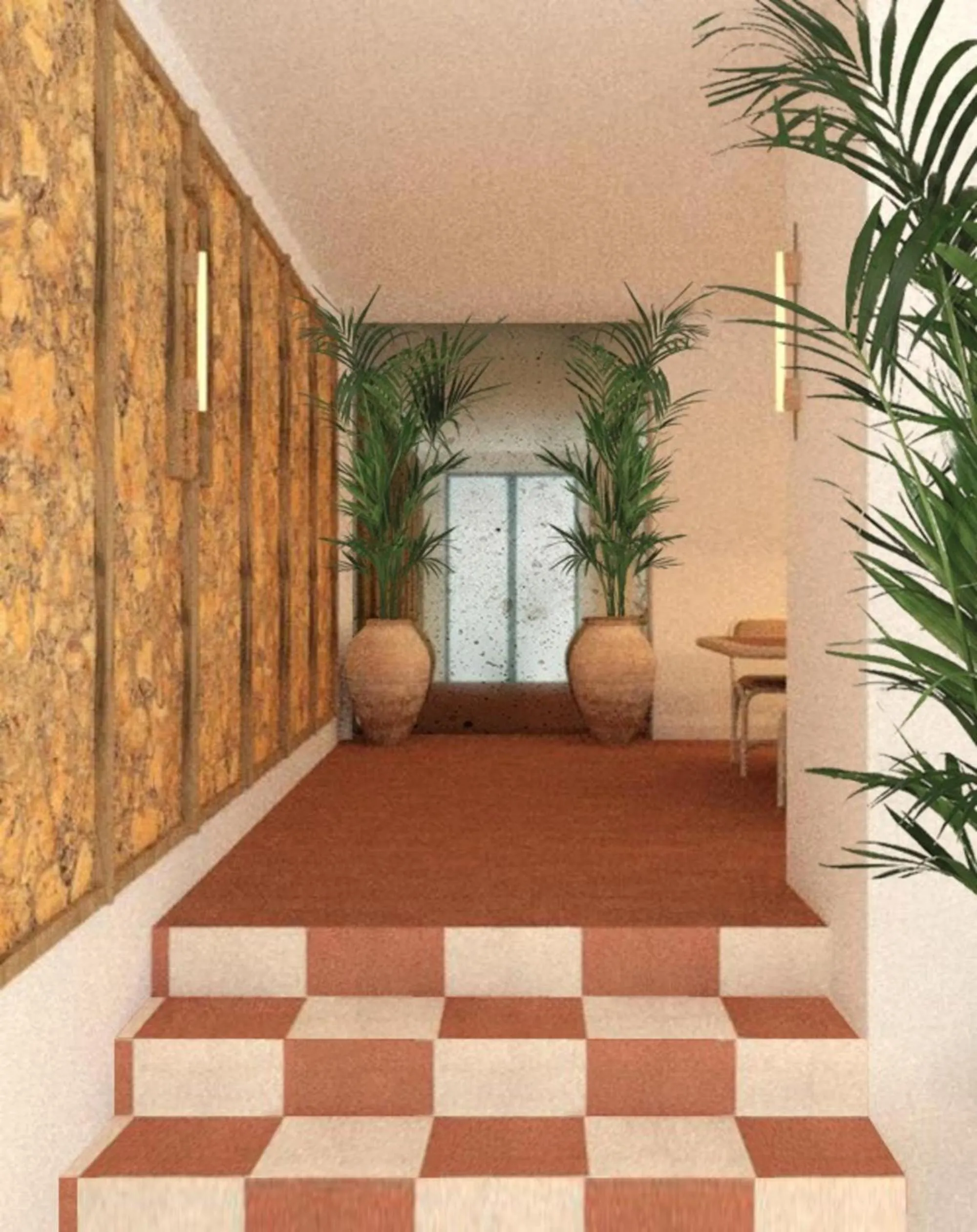 Lobby or reception in Hotel Goya