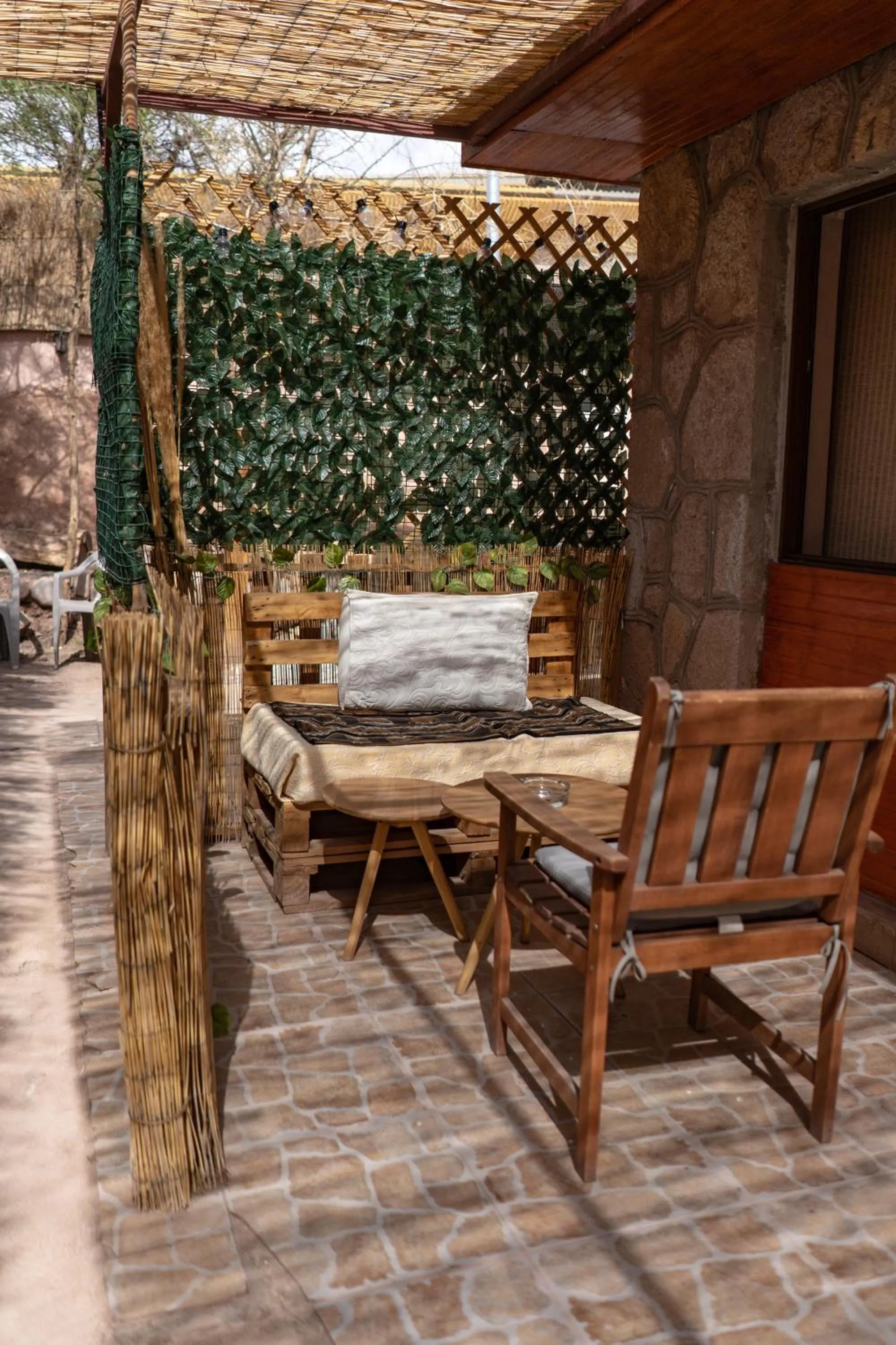 Inner courtyard view in Hostal Katarpe