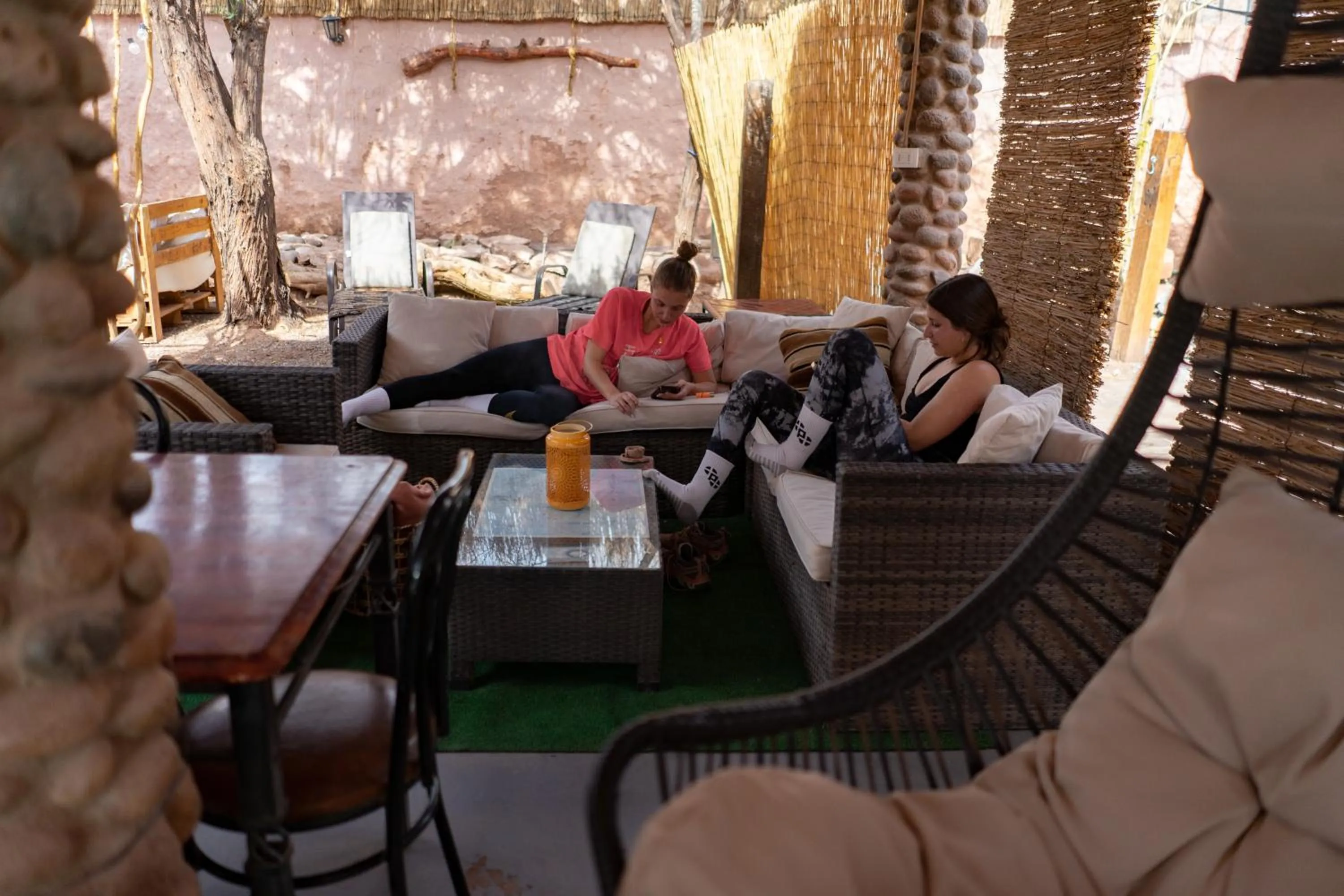 Patio in Hostal Katarpe