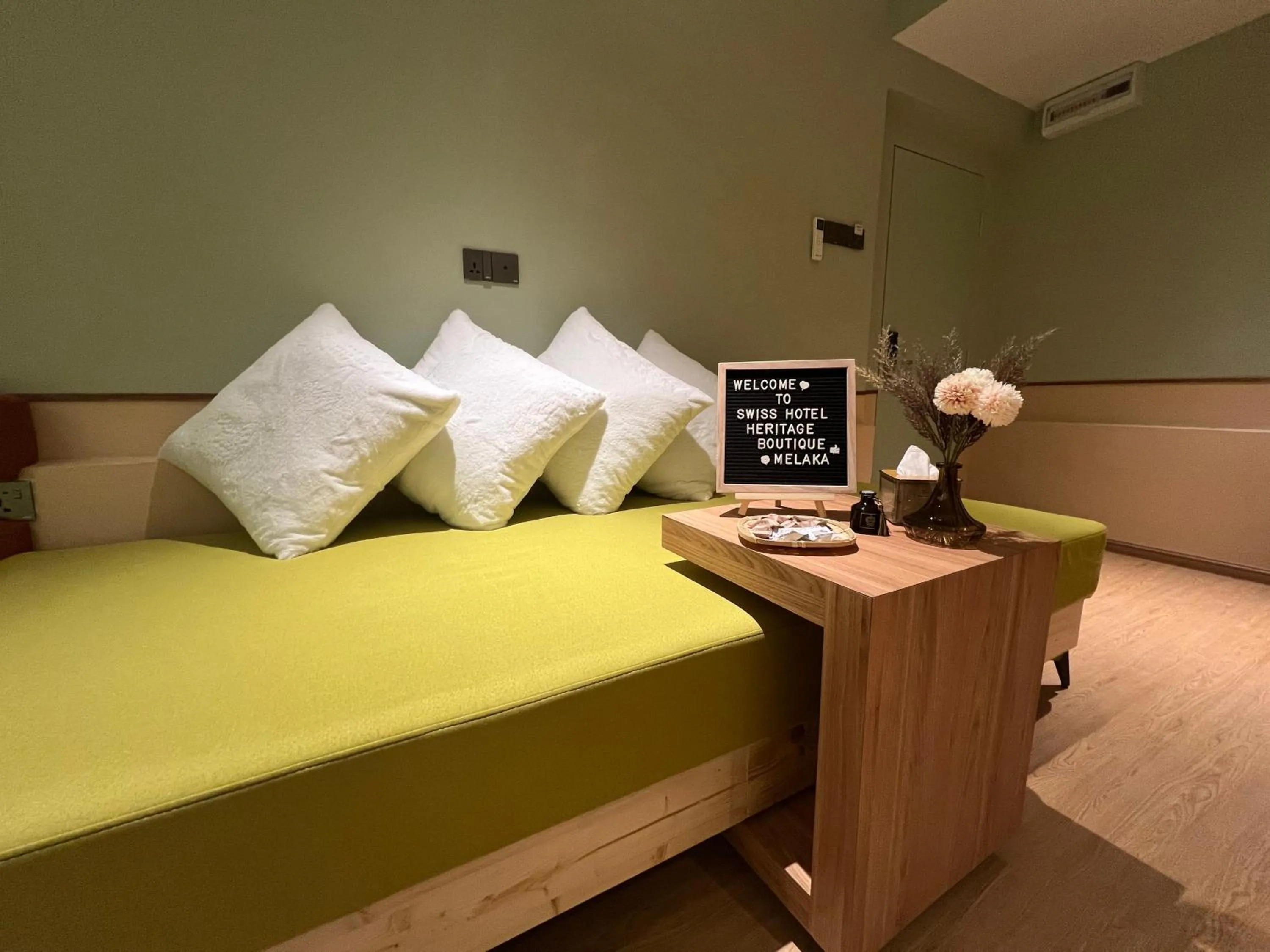 Seating area, Bed in Swiss Hotel Heritage Boutique Melaka