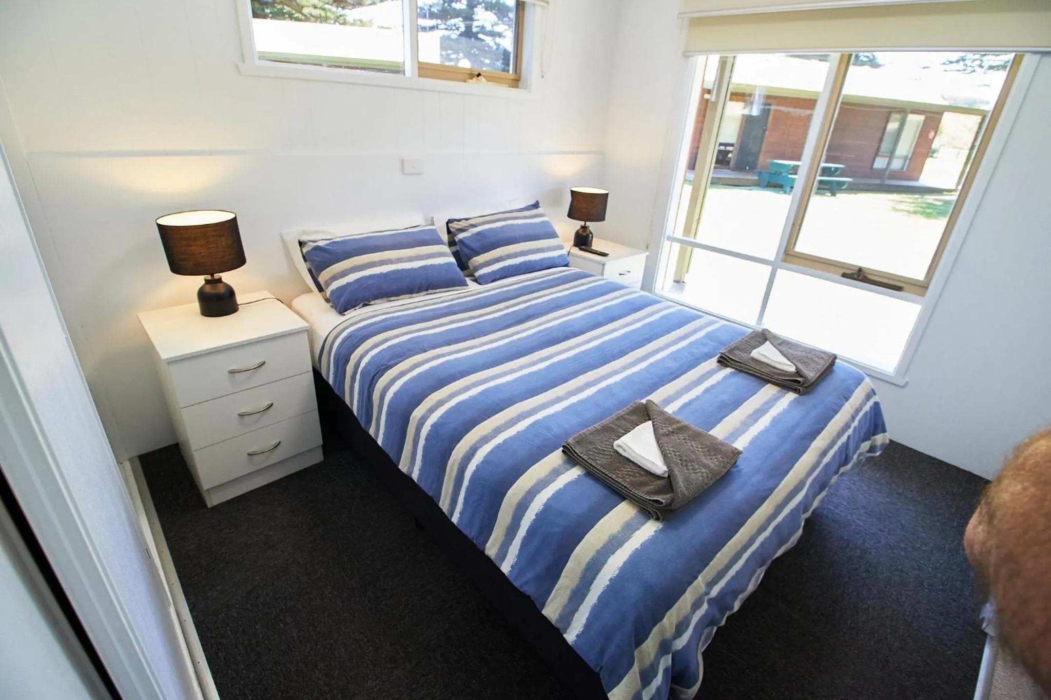 Bed in Surfside Holiday Park Warrnambool