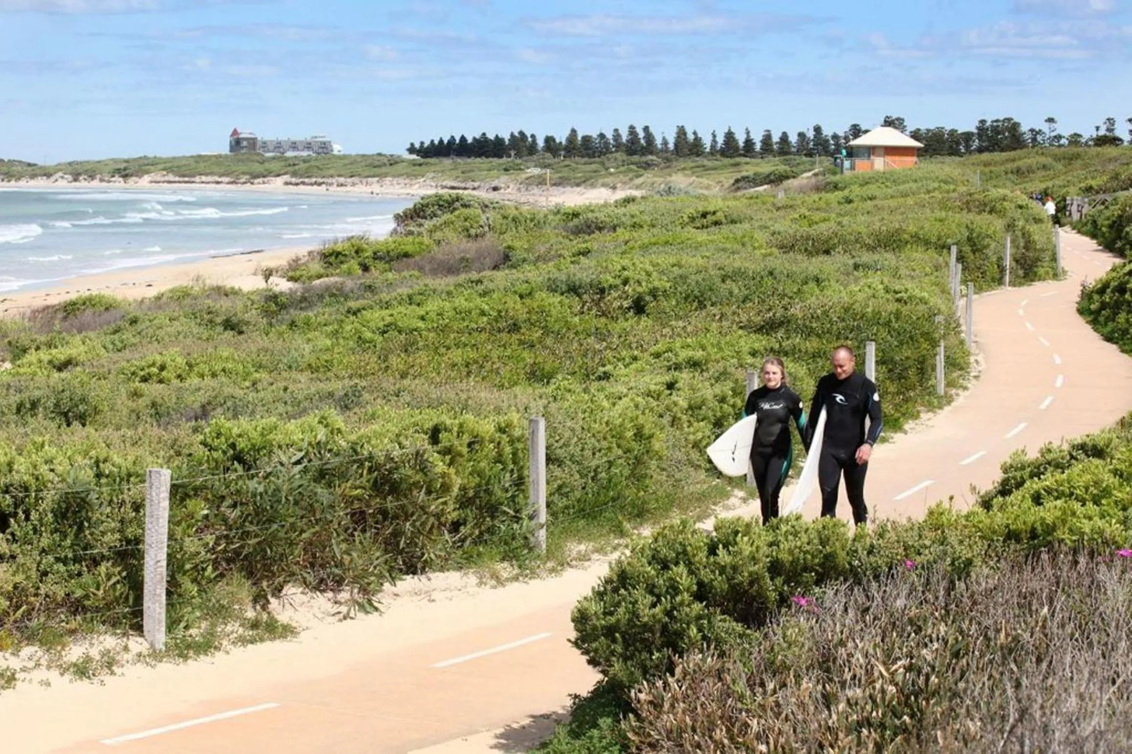 Beach in Surfside Holiday Park Warrnambool