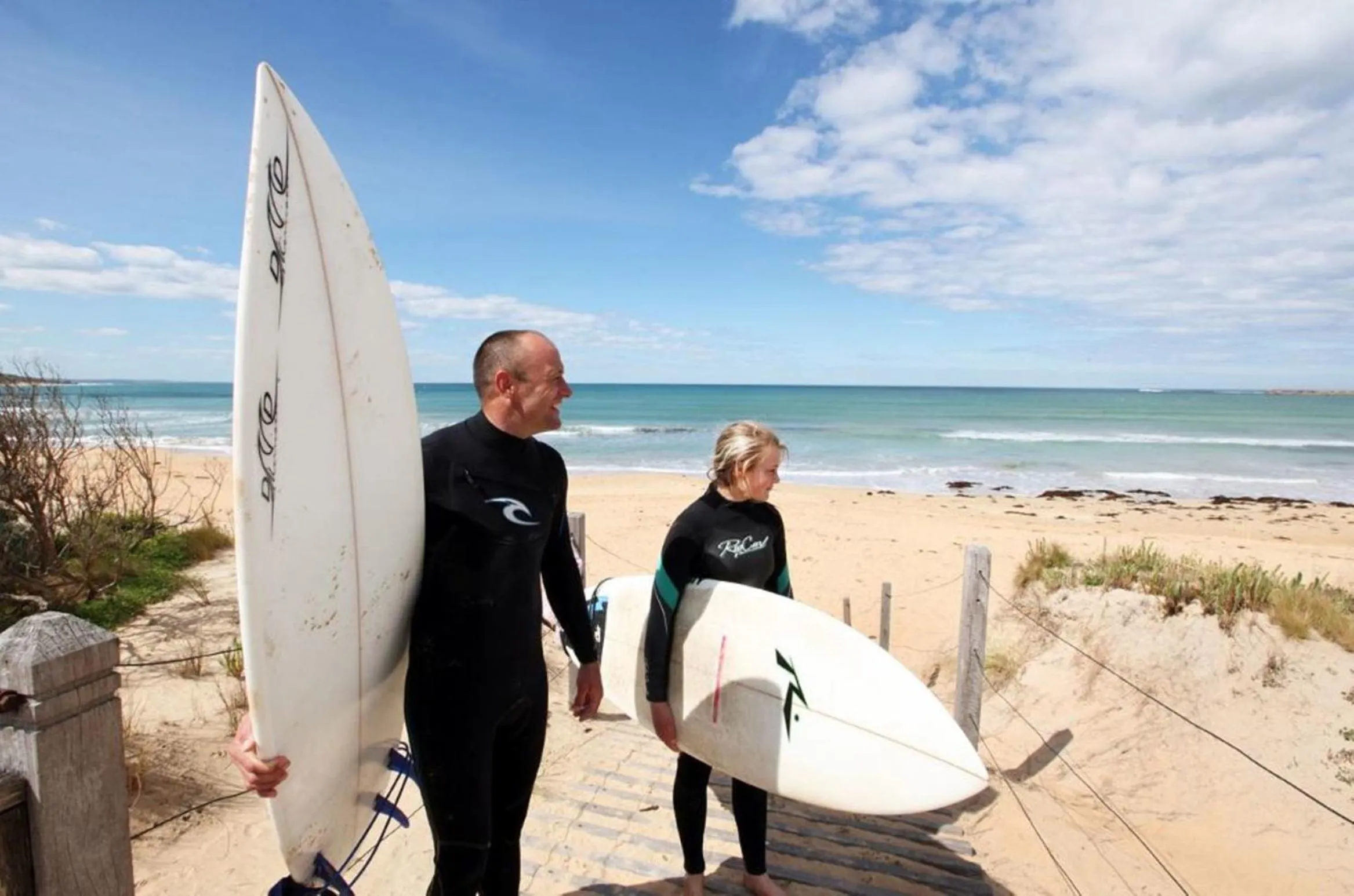 Beach in Surfside Holiday Park Warrnambool