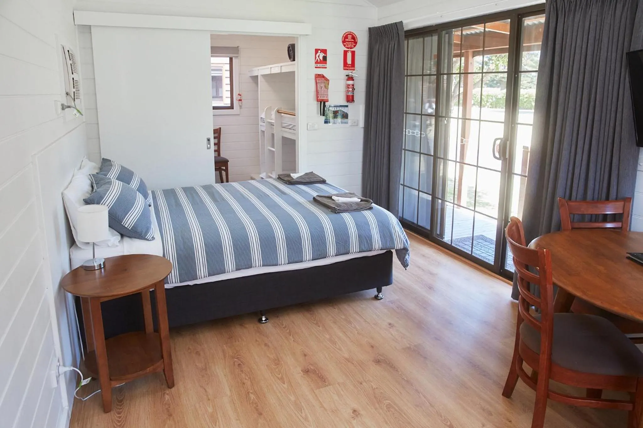 Bed in Surfside Holiday Park Warrnambool
