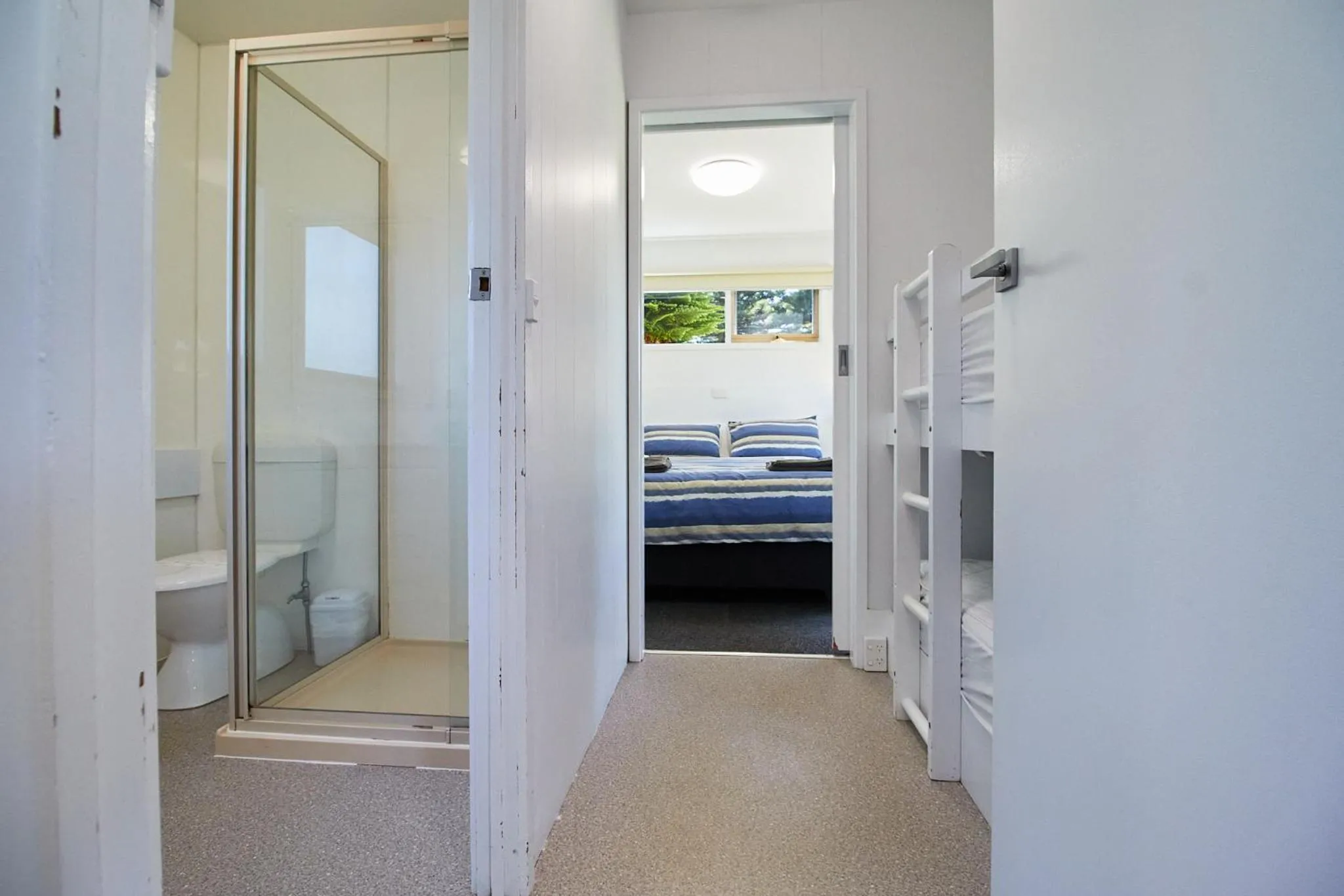 Bed in Surfside Holiday Park Warrnambool