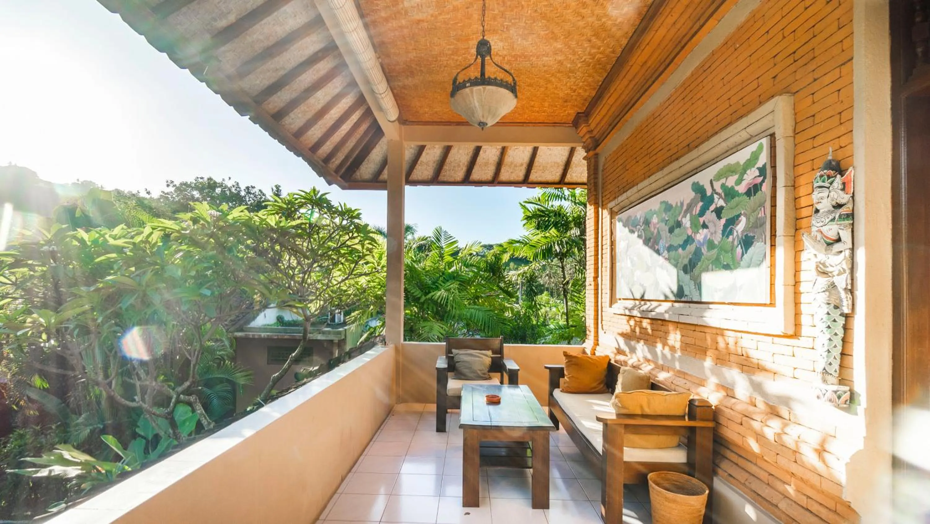 Balcony/Terrace in Cafe Wayan Cottages Senggigi