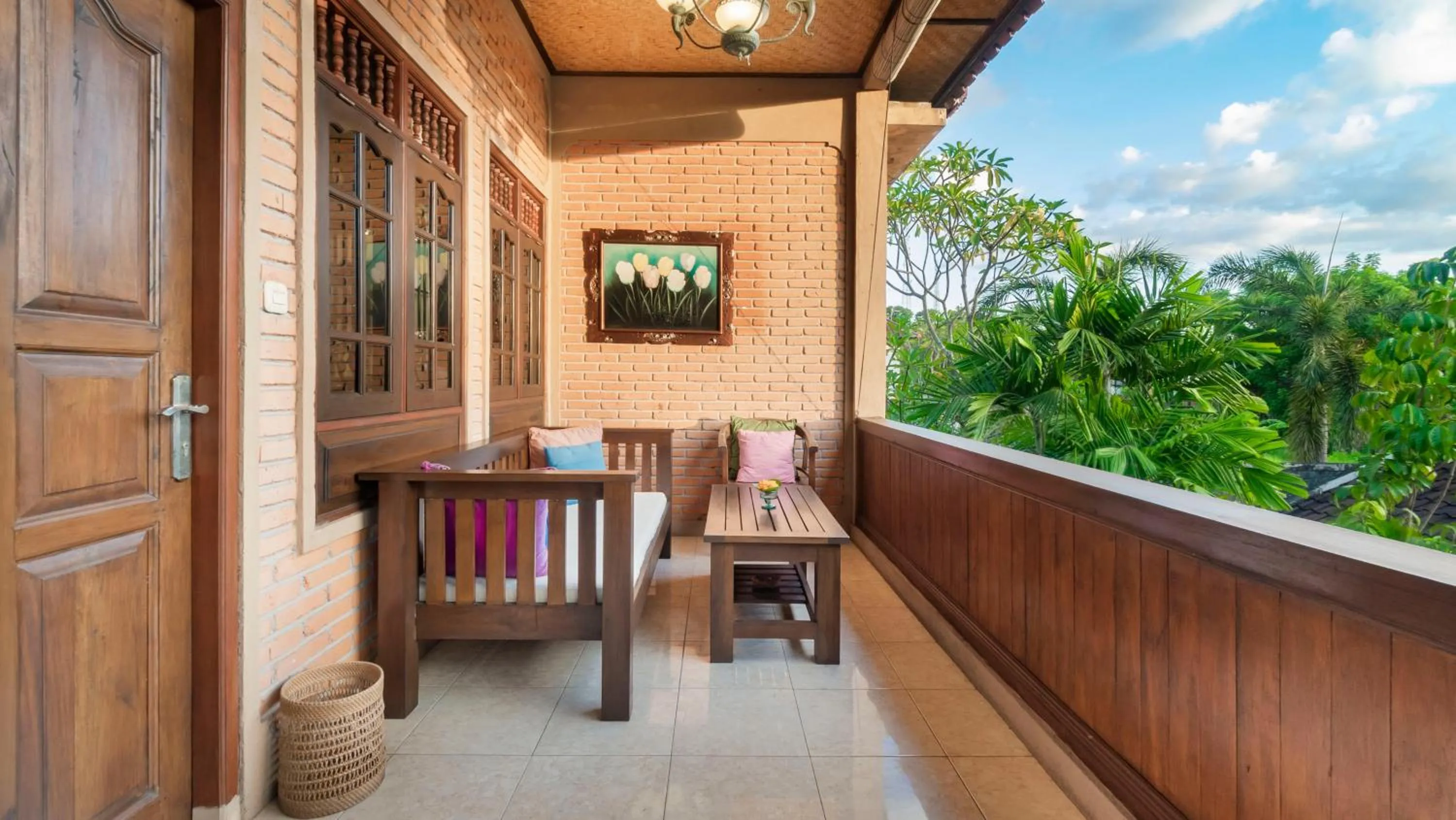 Balcony/Terrace in Cafe Wayan Cottages Senggigi