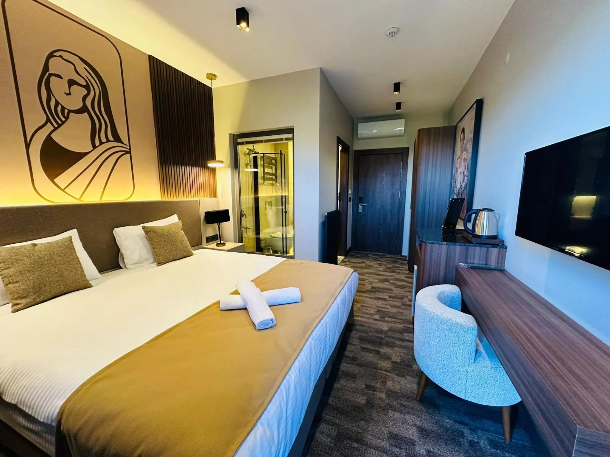 Bed in MONALİSA HOTELS ÇANAKKALE