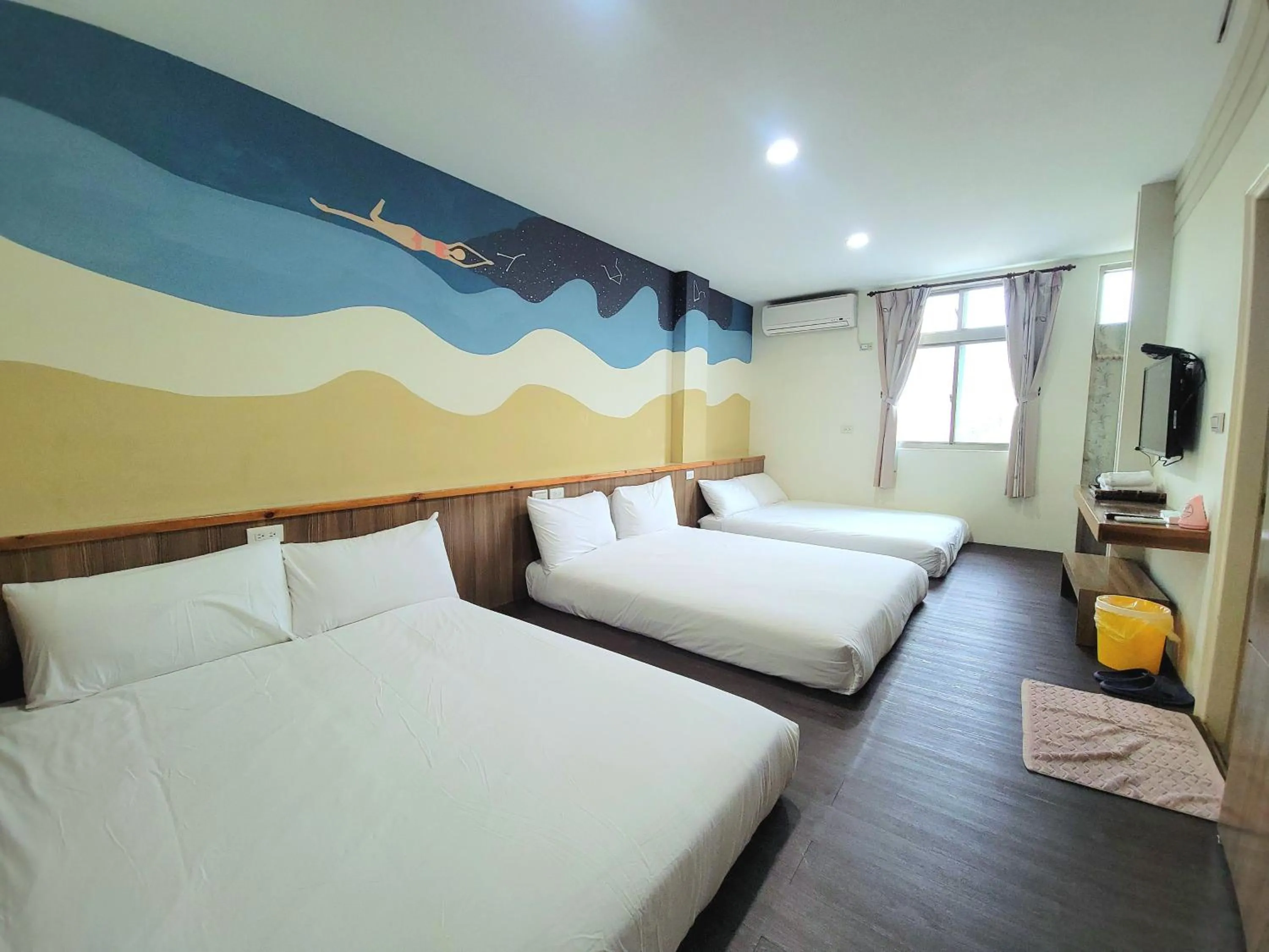 Bed in Star-Moon B&B Green Island