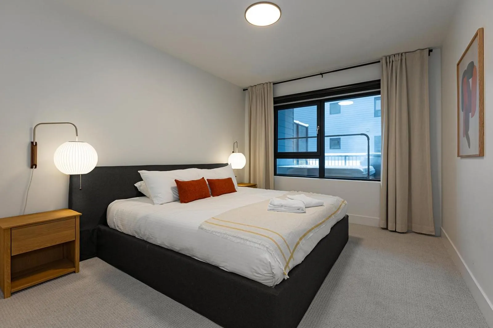 Bed in Tally Ho by Revelstoke Vacations