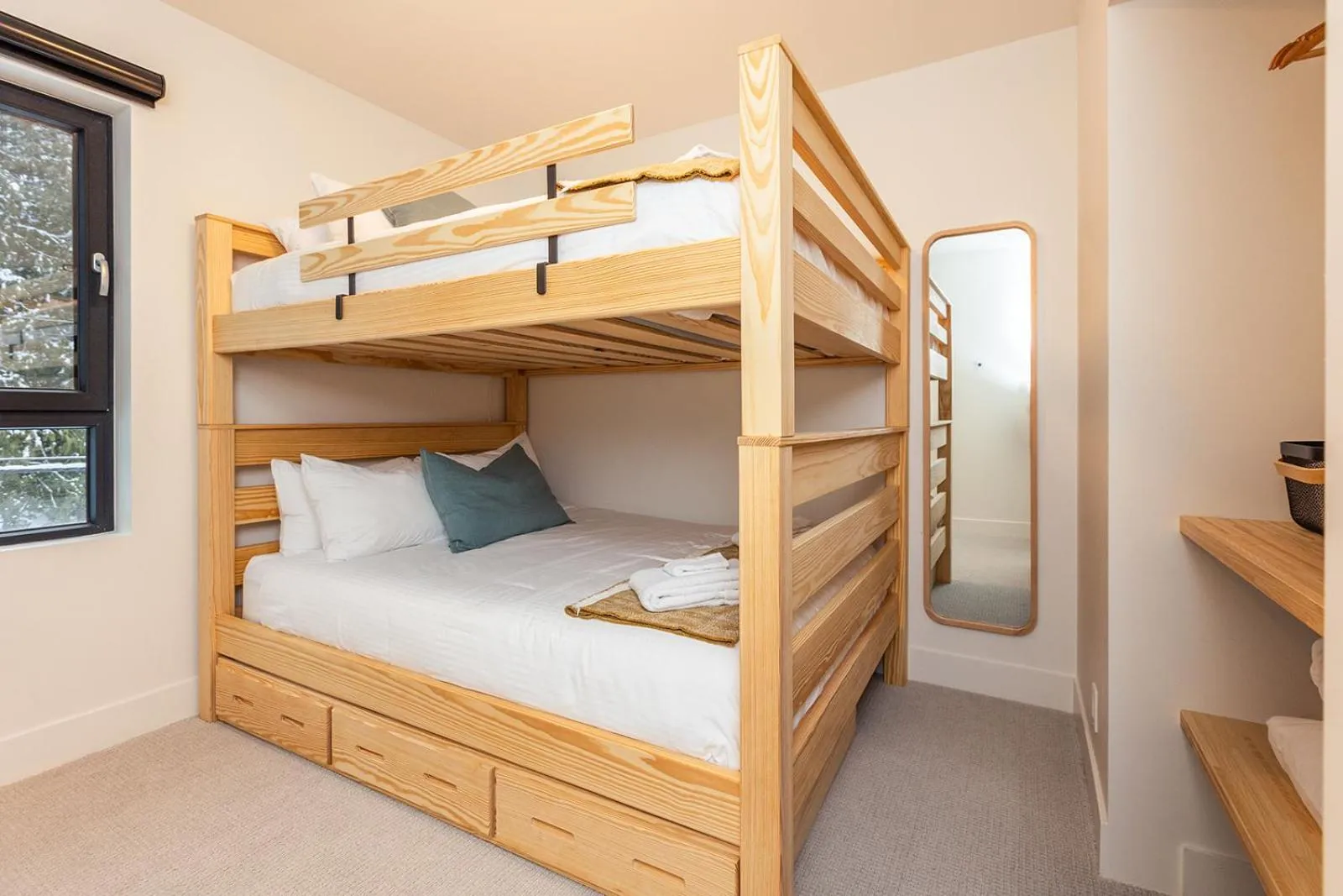 Bed in Tally Ho by Revelstoke Vacations