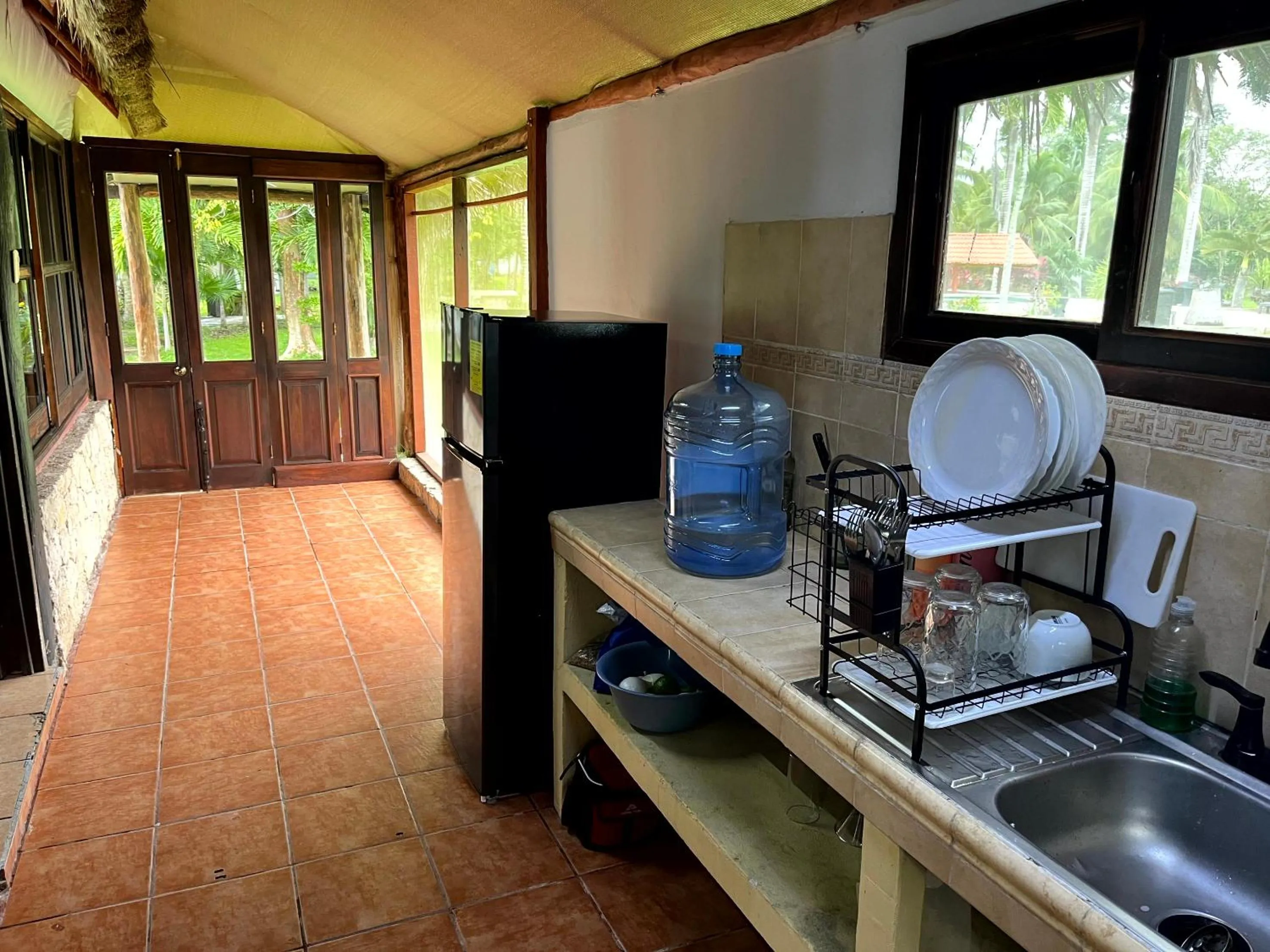 Kitchen or kitchenette in Xanthus Hotel