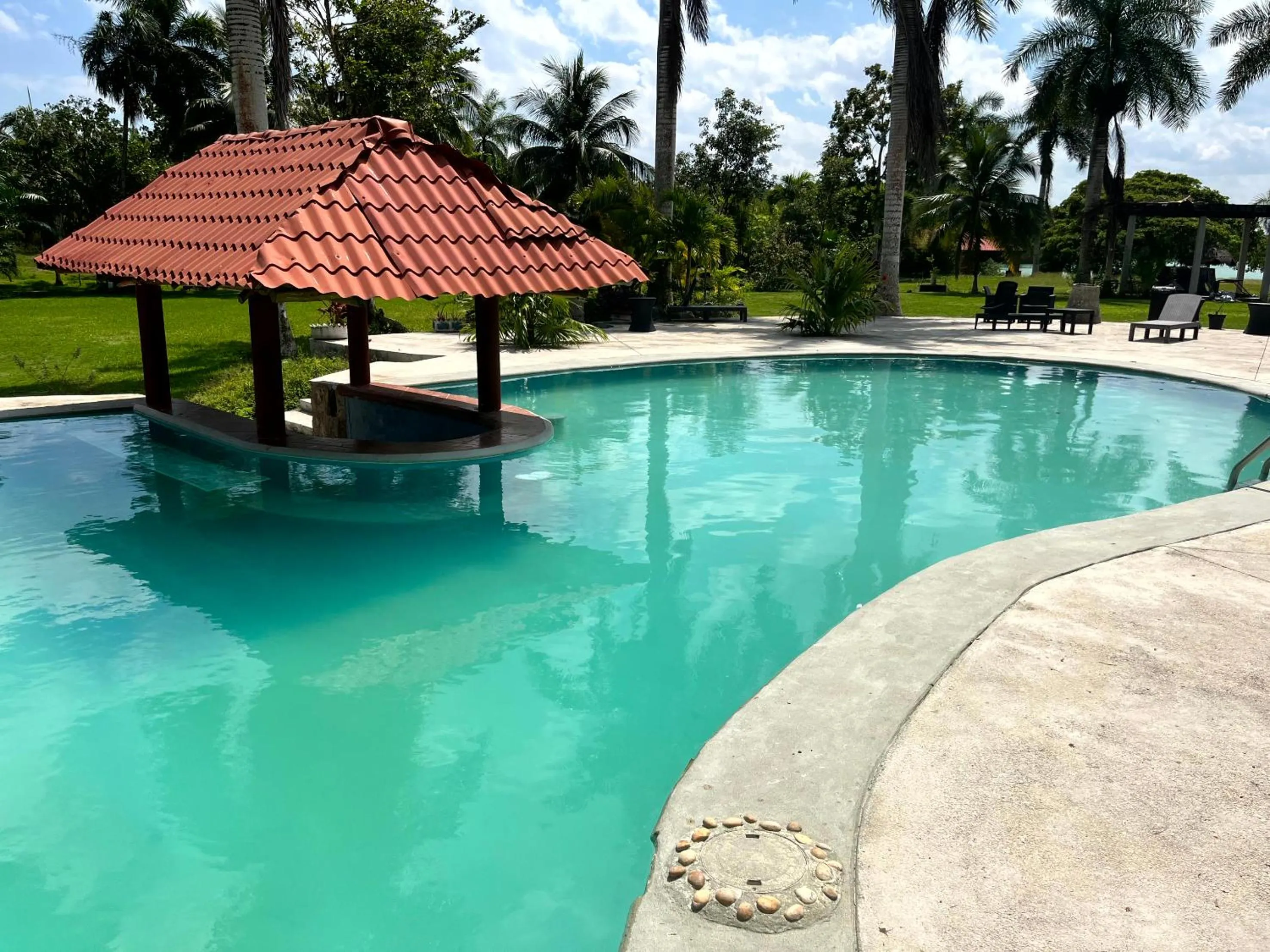 Pool view in Xanthus Hotel
