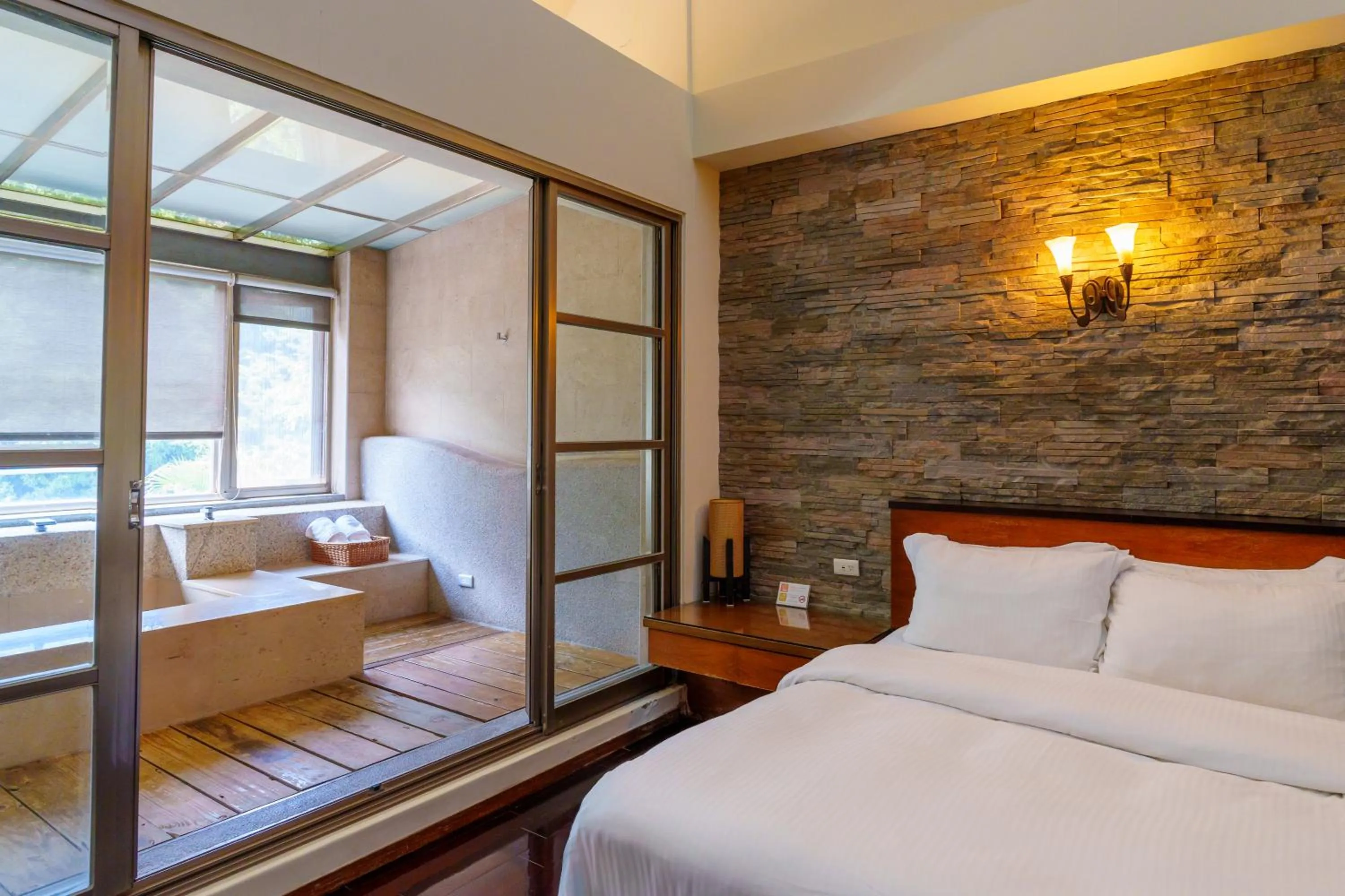 Bed in Spring Spa Hotel