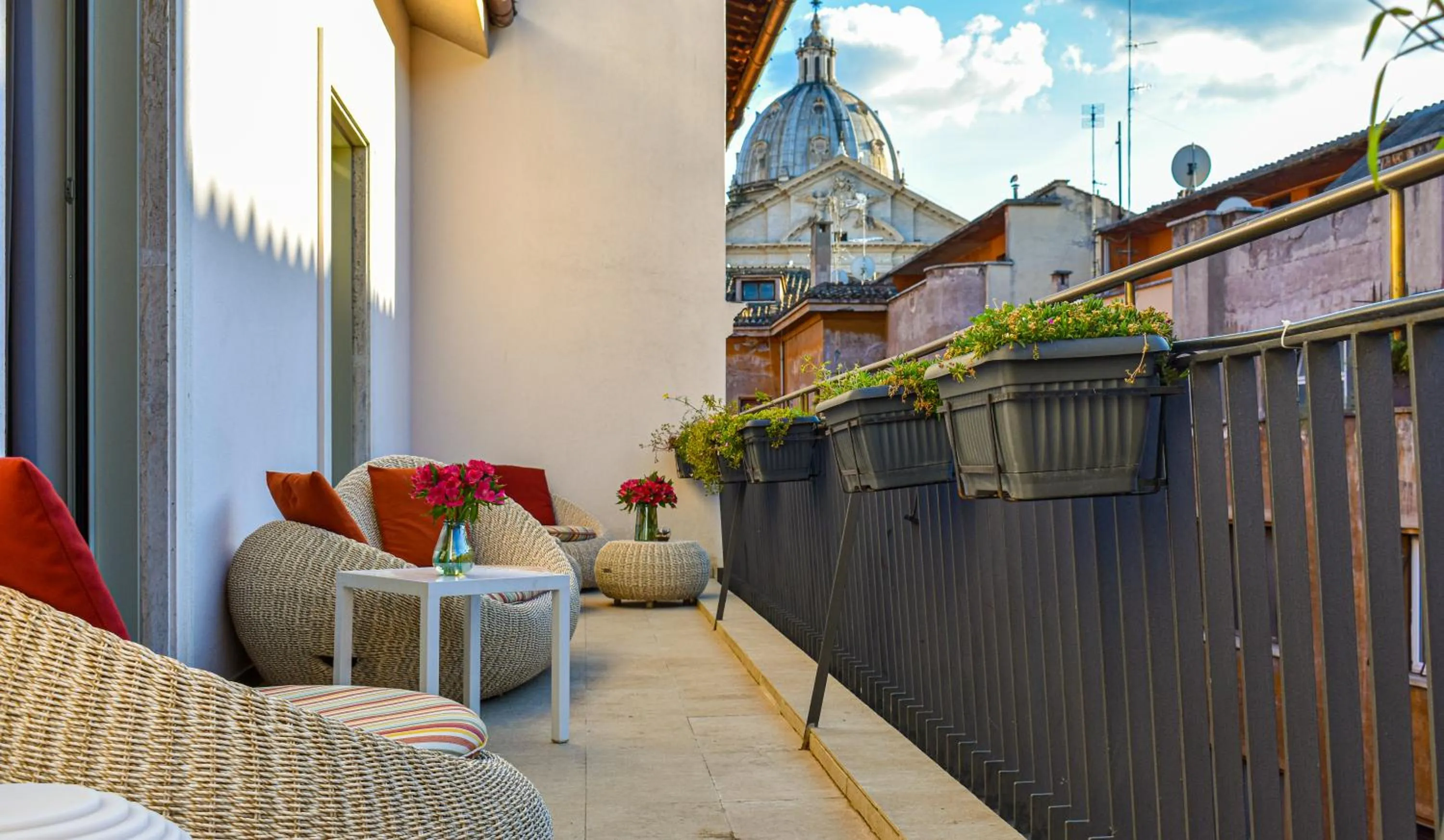Balcony/Terrace in Palazzo Navona Hotel