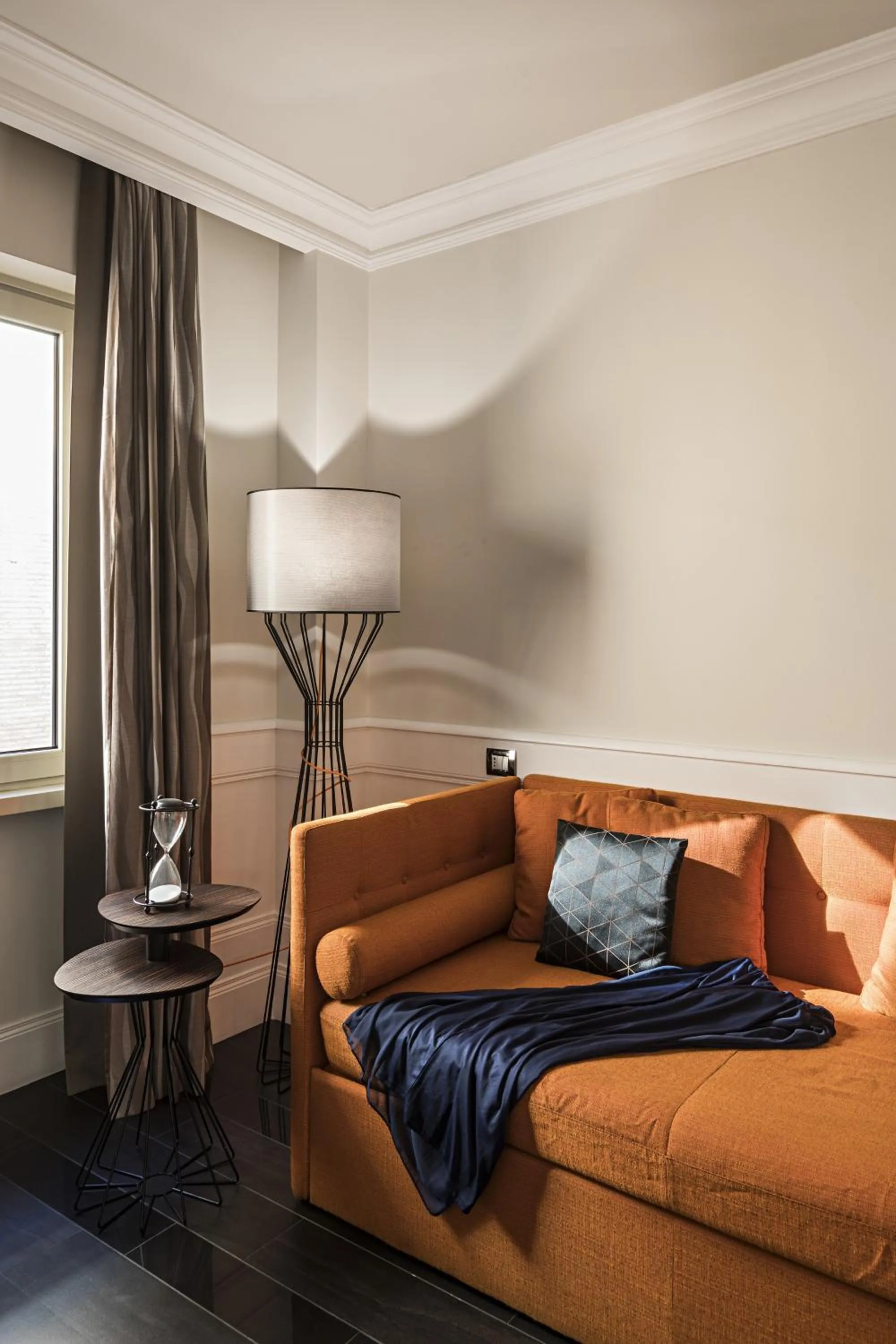 Decorative detail, Bed in Palazzo Navona Hotel