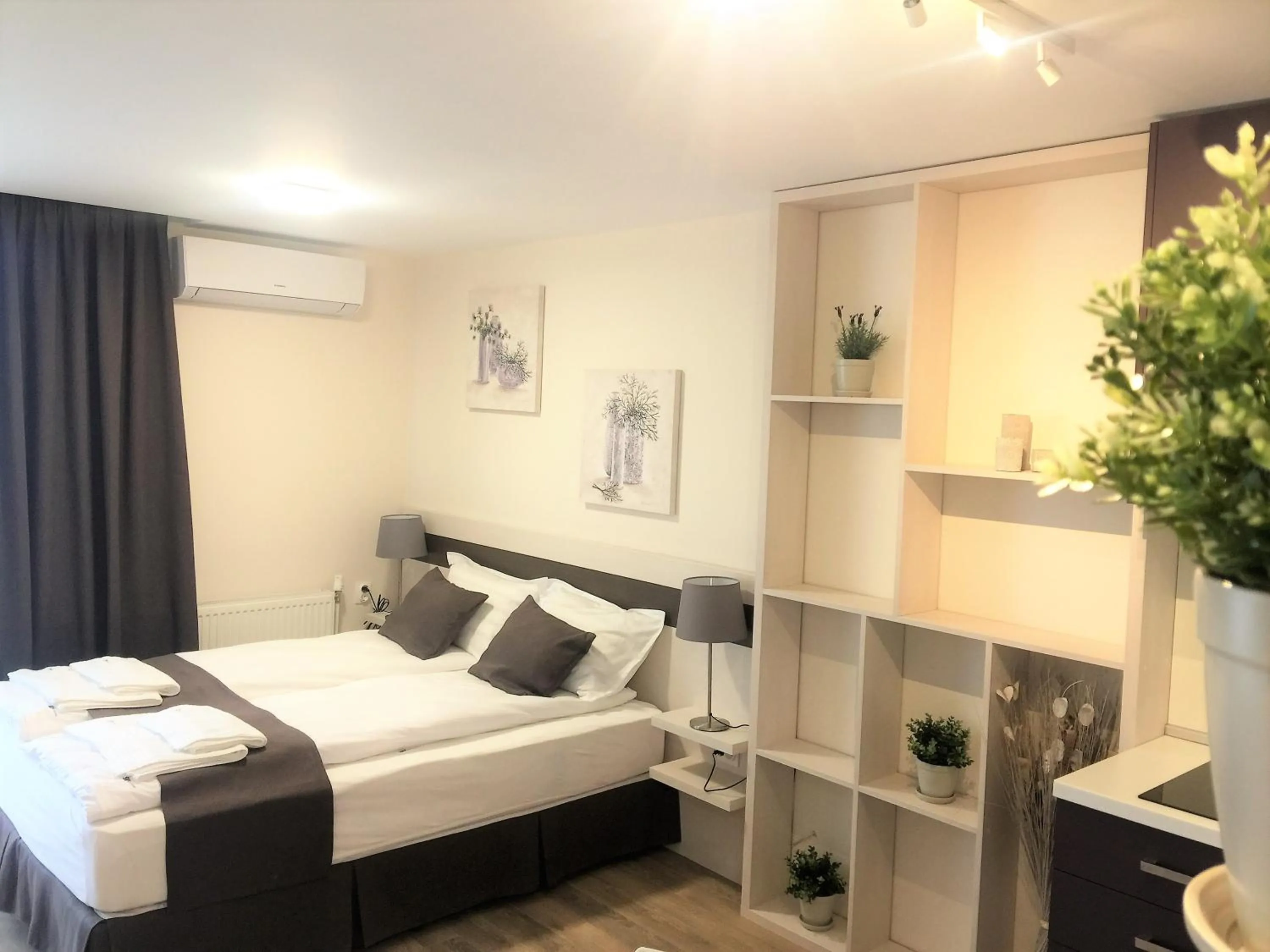 Bedroom, Bed in Sky Apartments