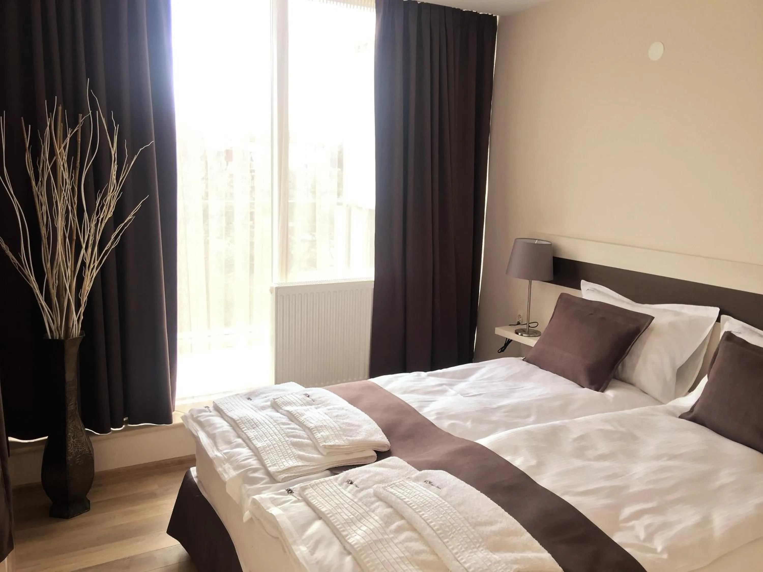 Bedroom, Bed in Sky Apartments