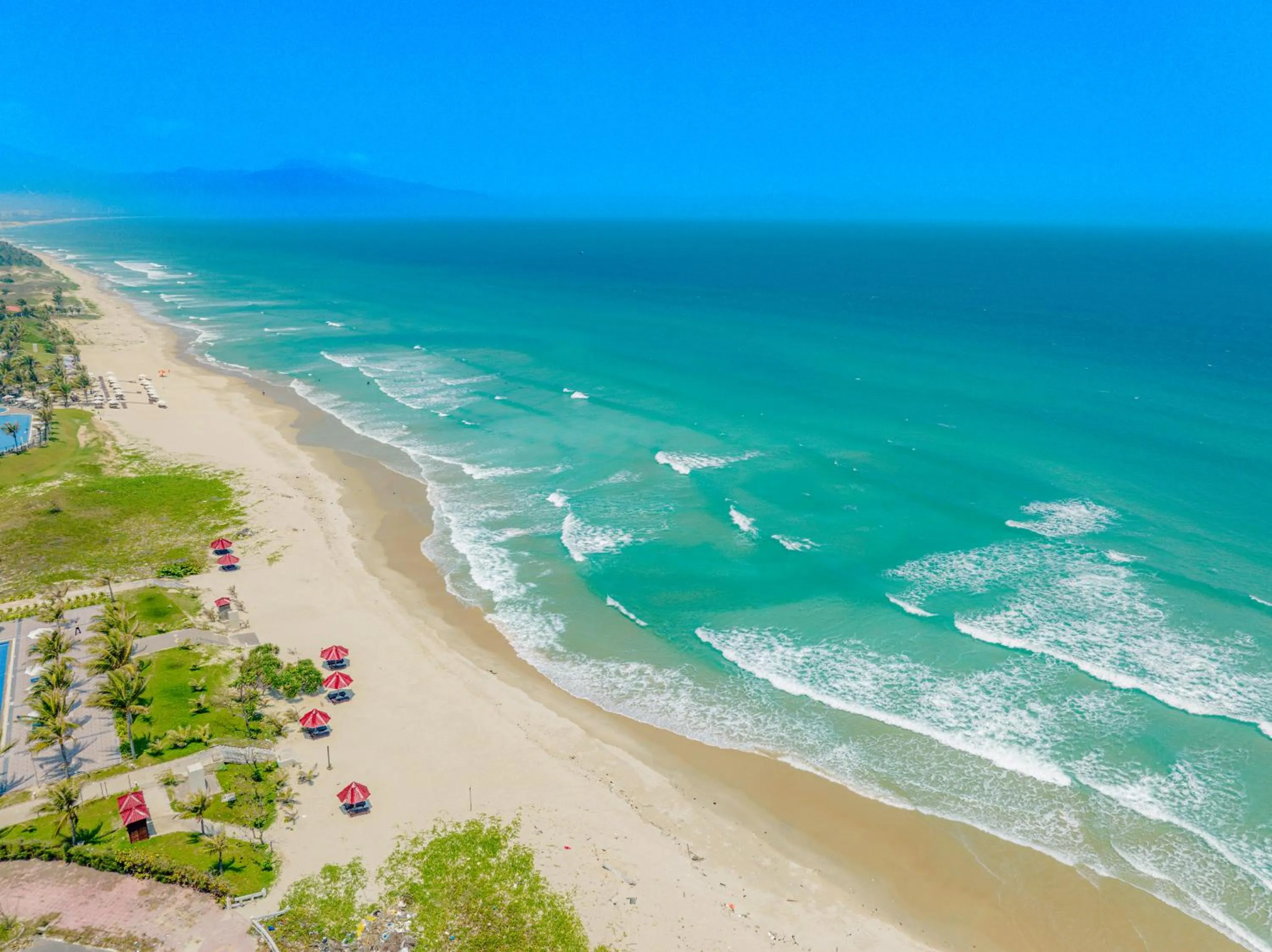 Beach in Ocean Waves Resort Cam Ranh