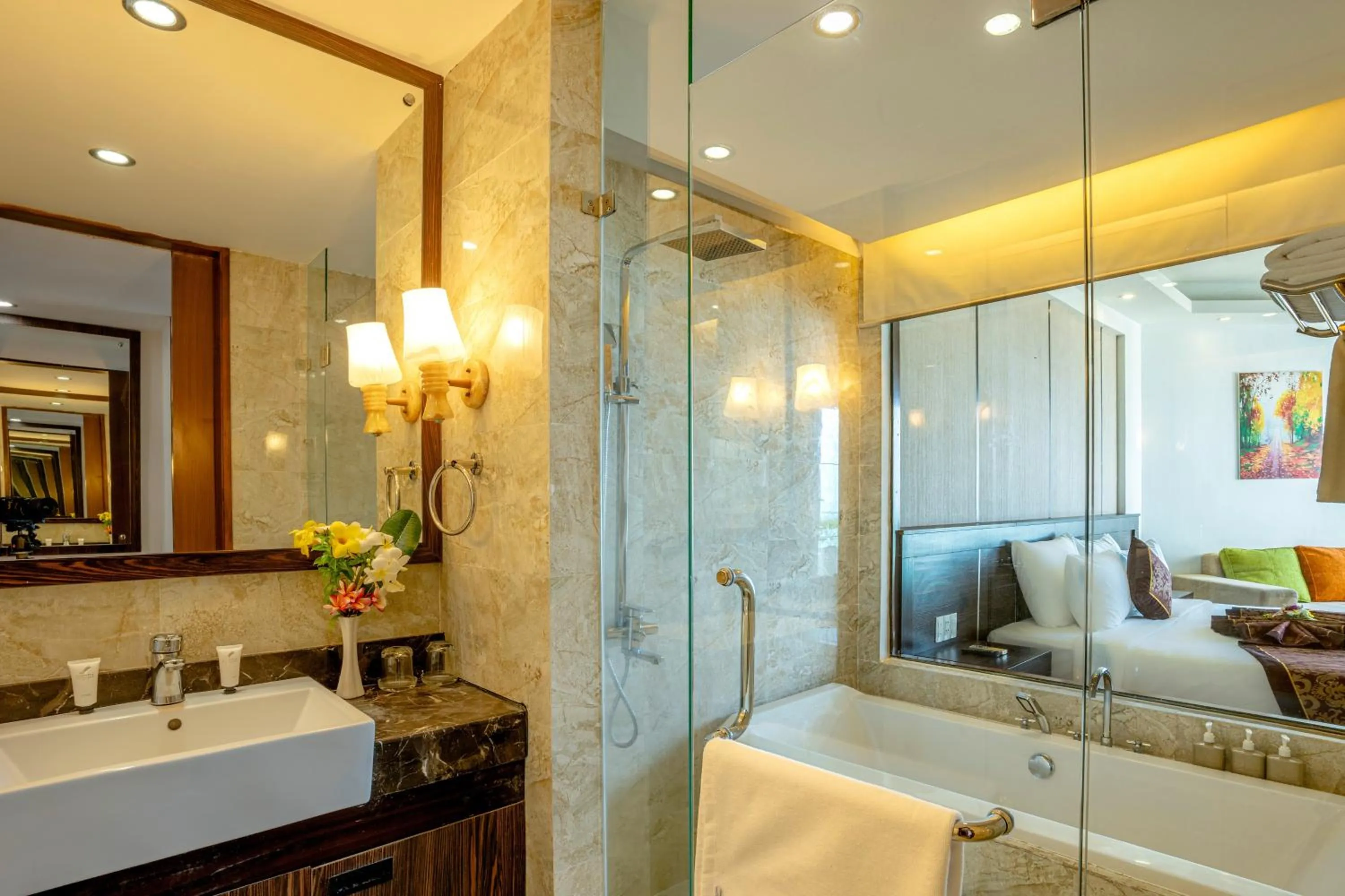Bath in Ocean Waves Resort Cam Ranh