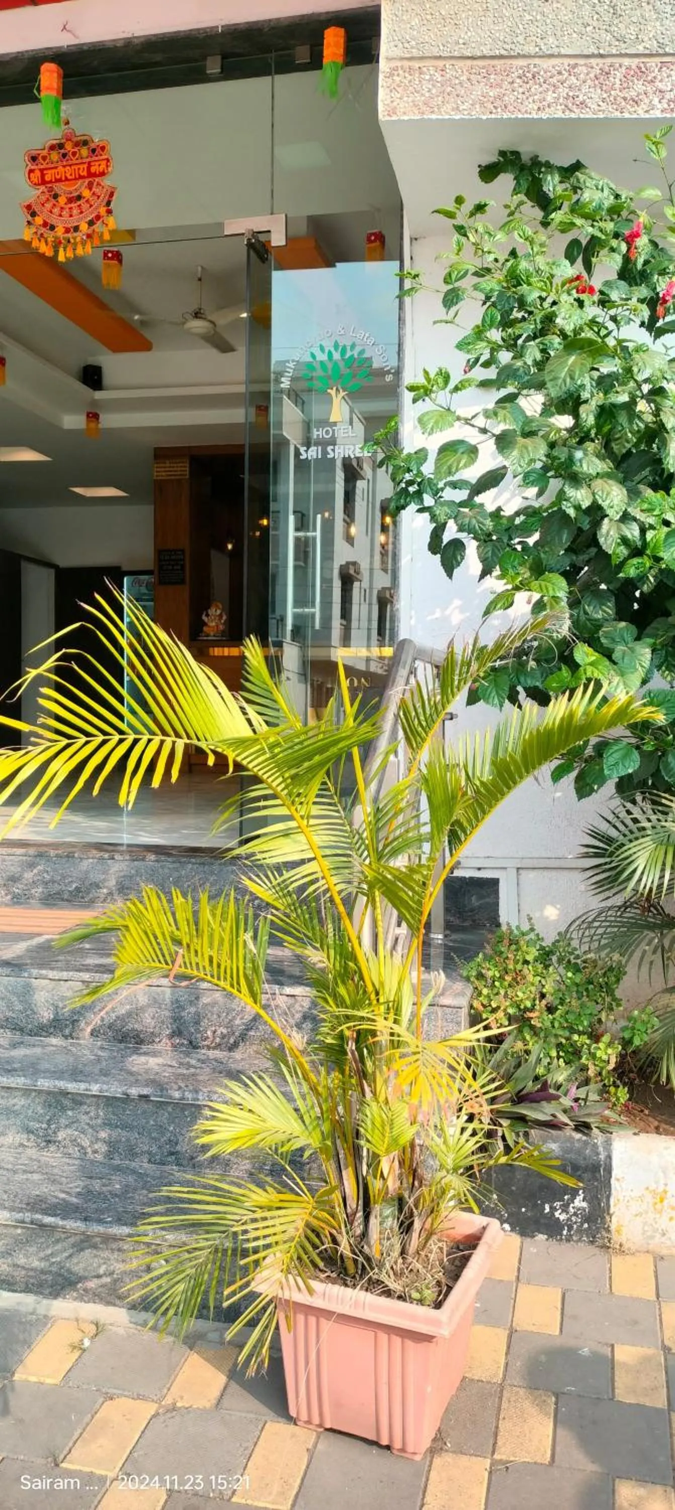 Garden view in Hotel Sai Shree