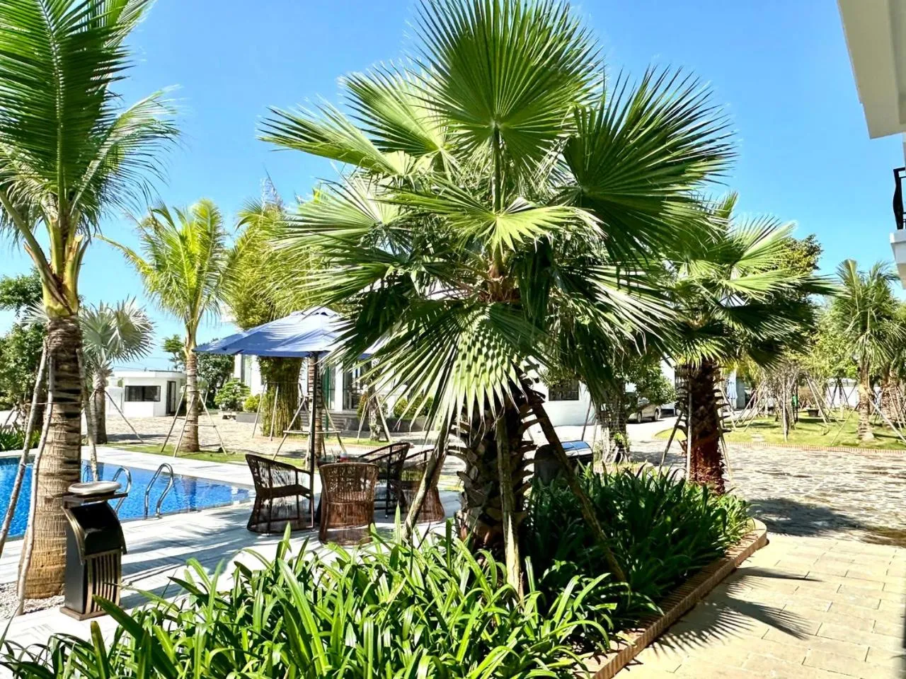 Patio in Hoang Yen Boutique Hotel