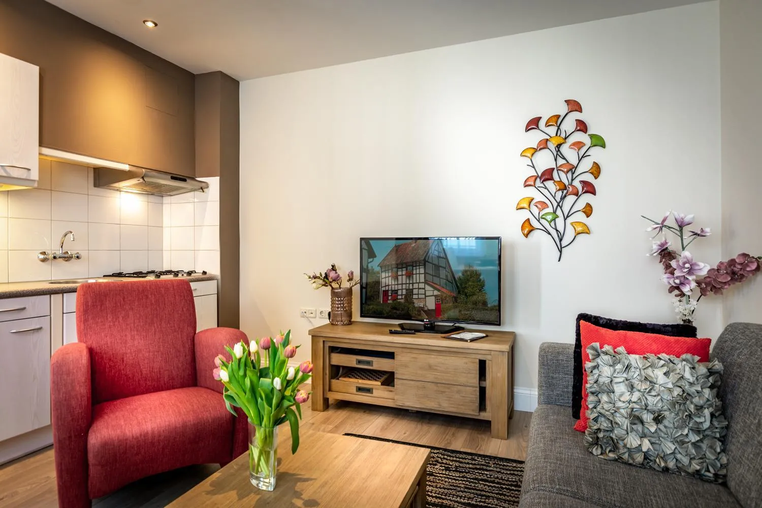 Seating area in Aparthotel Ons Epen