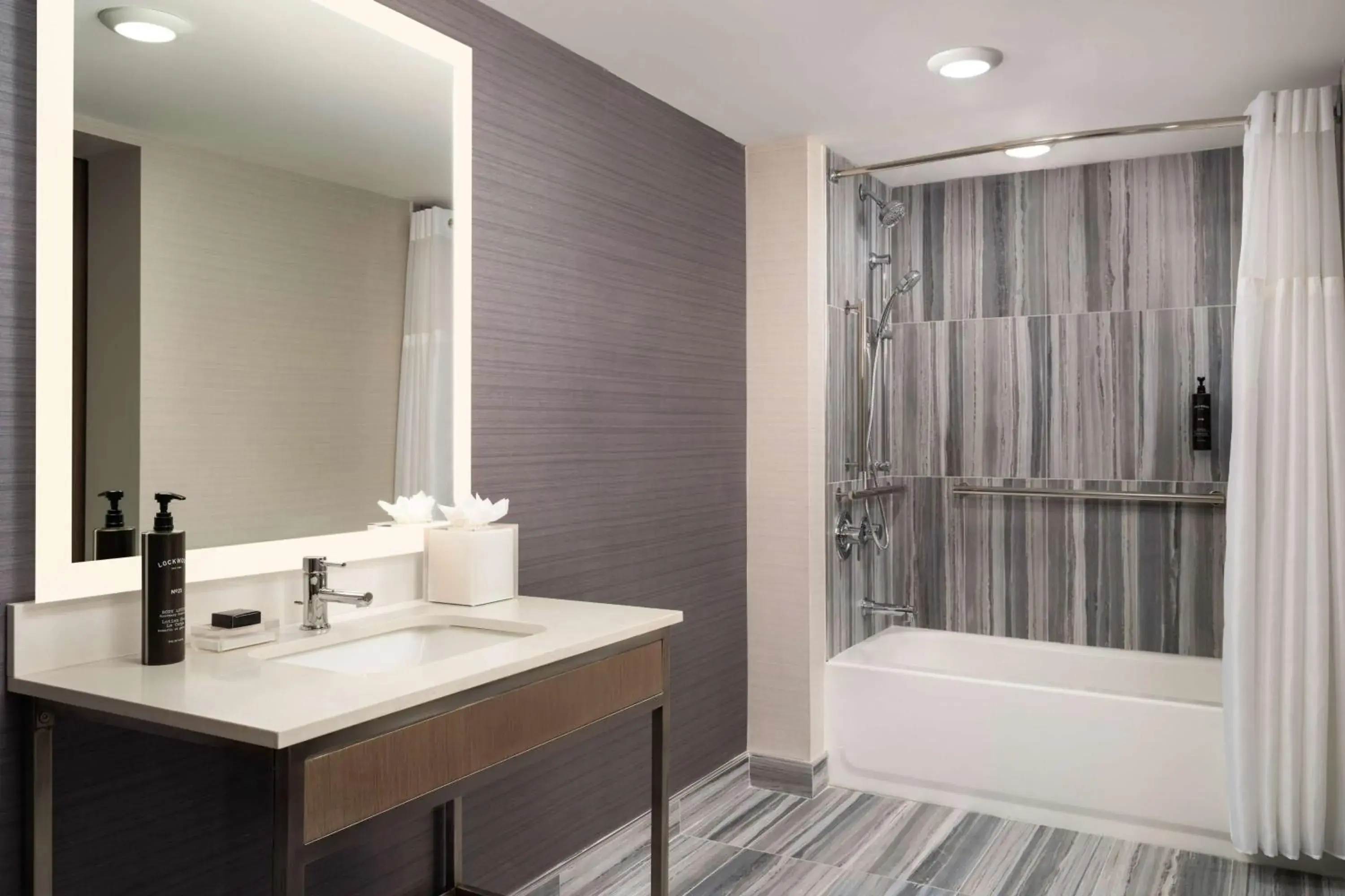 Bathroom in Hotel Lela Wilmington, Tapestry Collection By Hilton Bathroom in Hotel Lela Wilmington, Tapestry Collection By Hilton