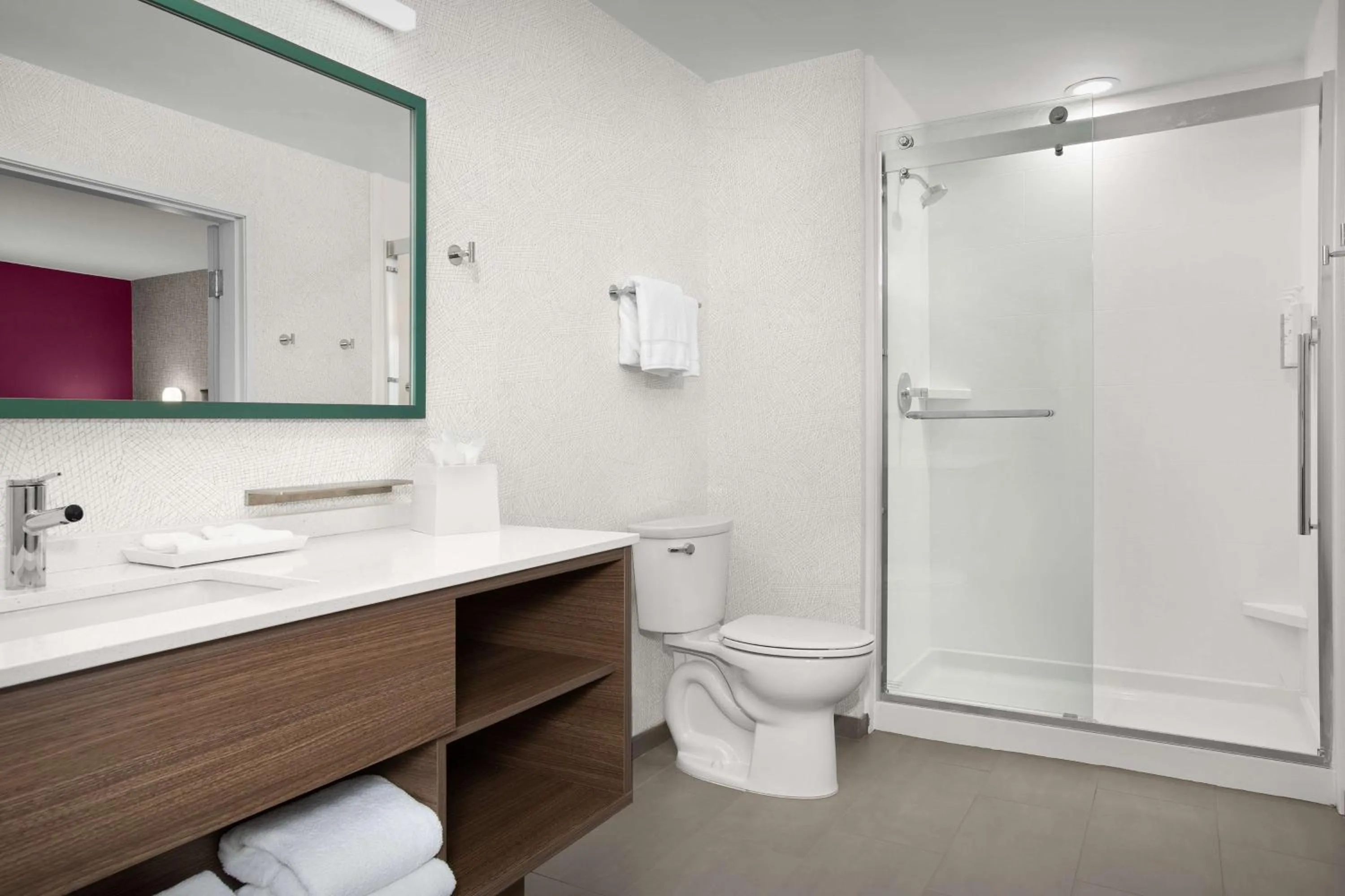 Shower in Home2 Suites By Hilton Lubbock University