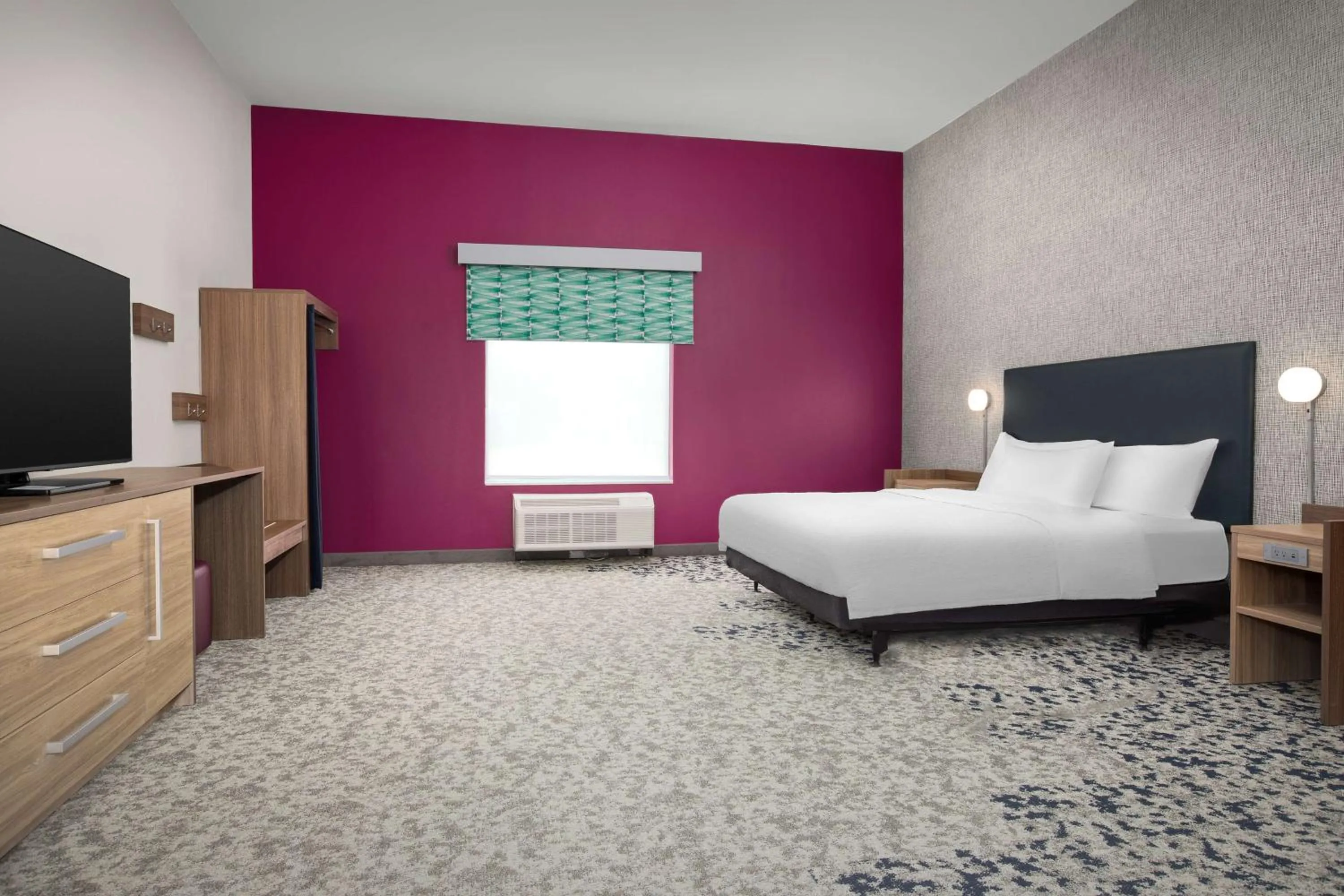 Bed in Home2 Suites By Hilton Lubbock University