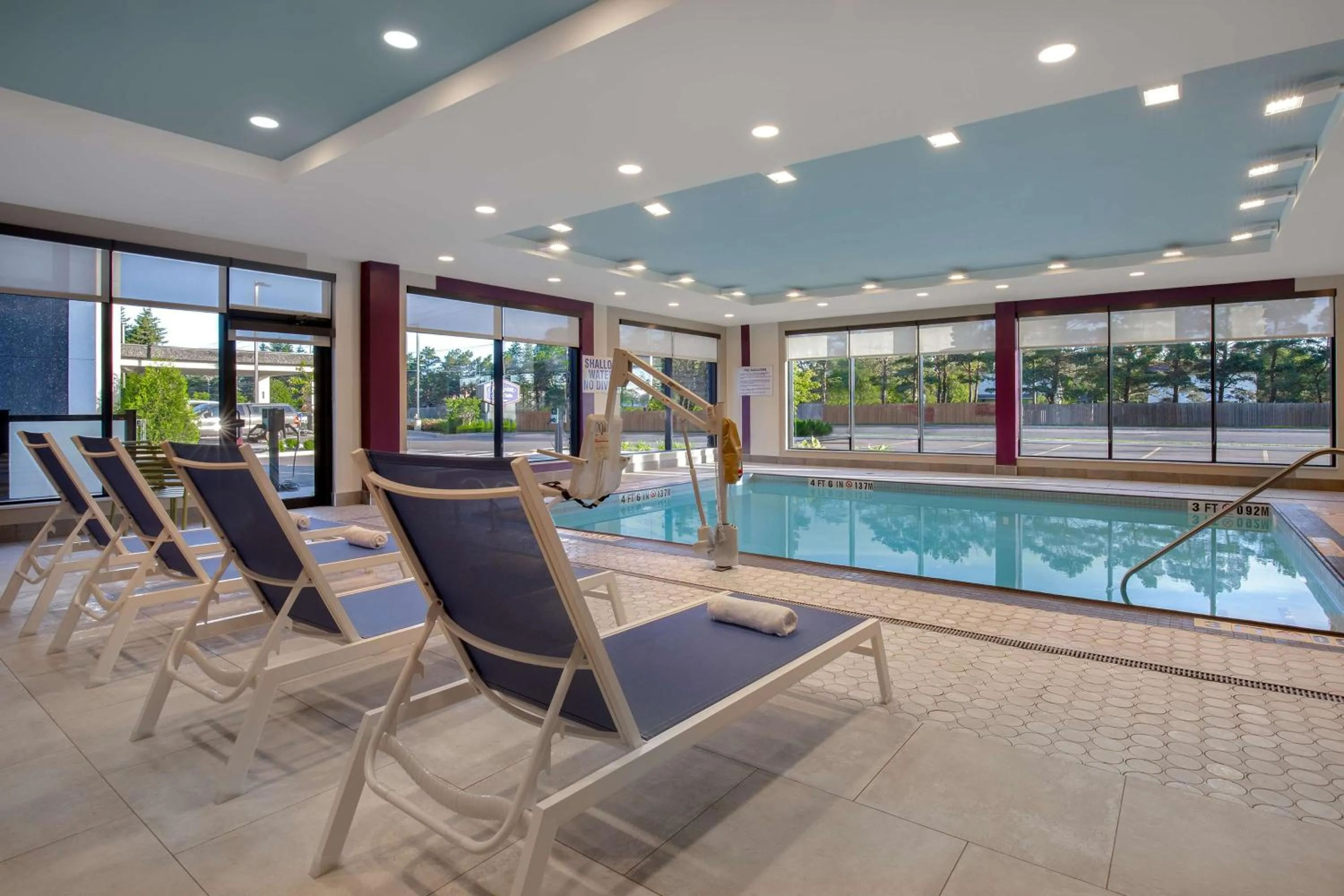 Pool view in Home2 Suites By Hilton Thunder Bay