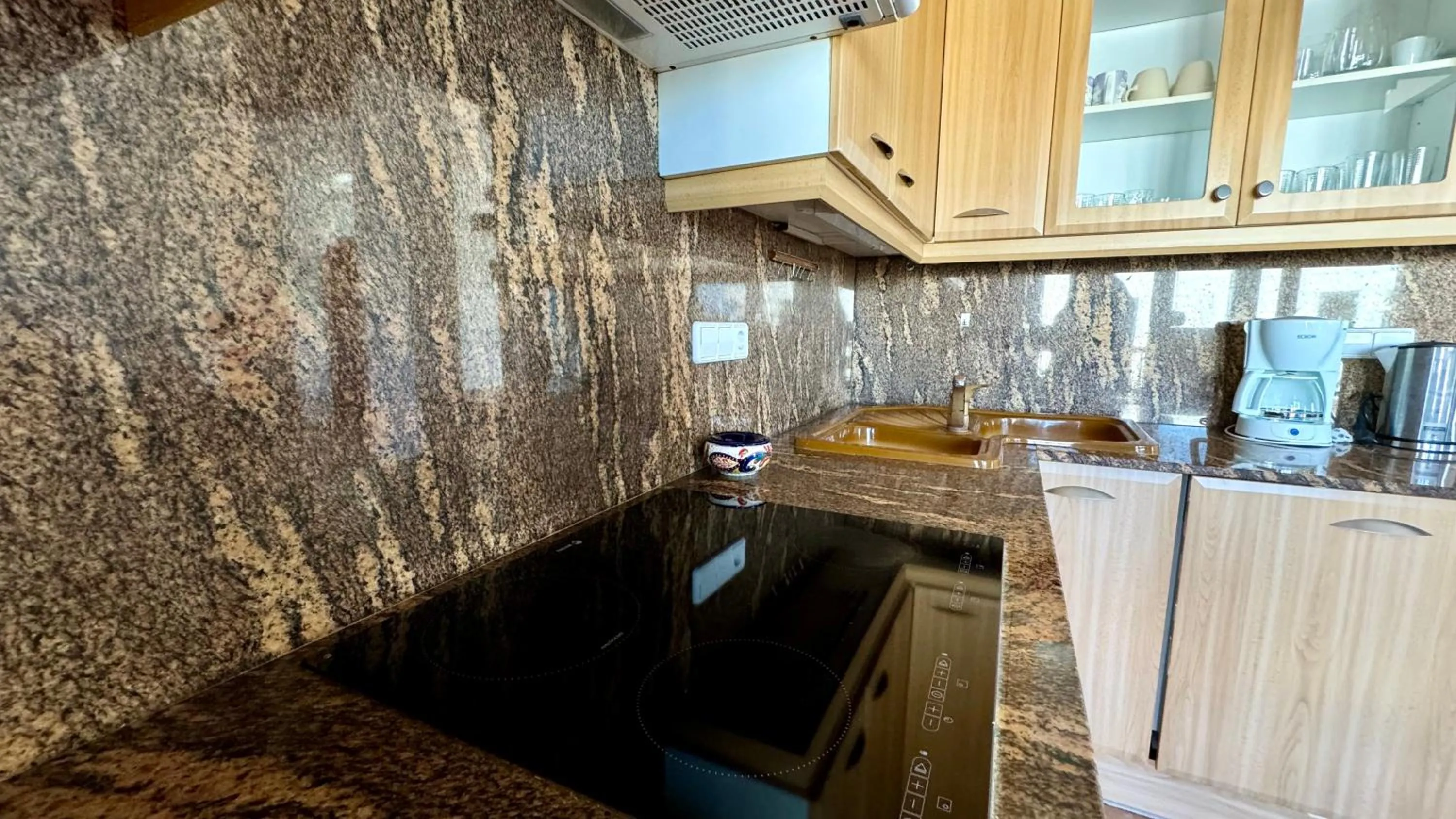 Kitchen or kitchenette in Apartamentos Carlton VyB