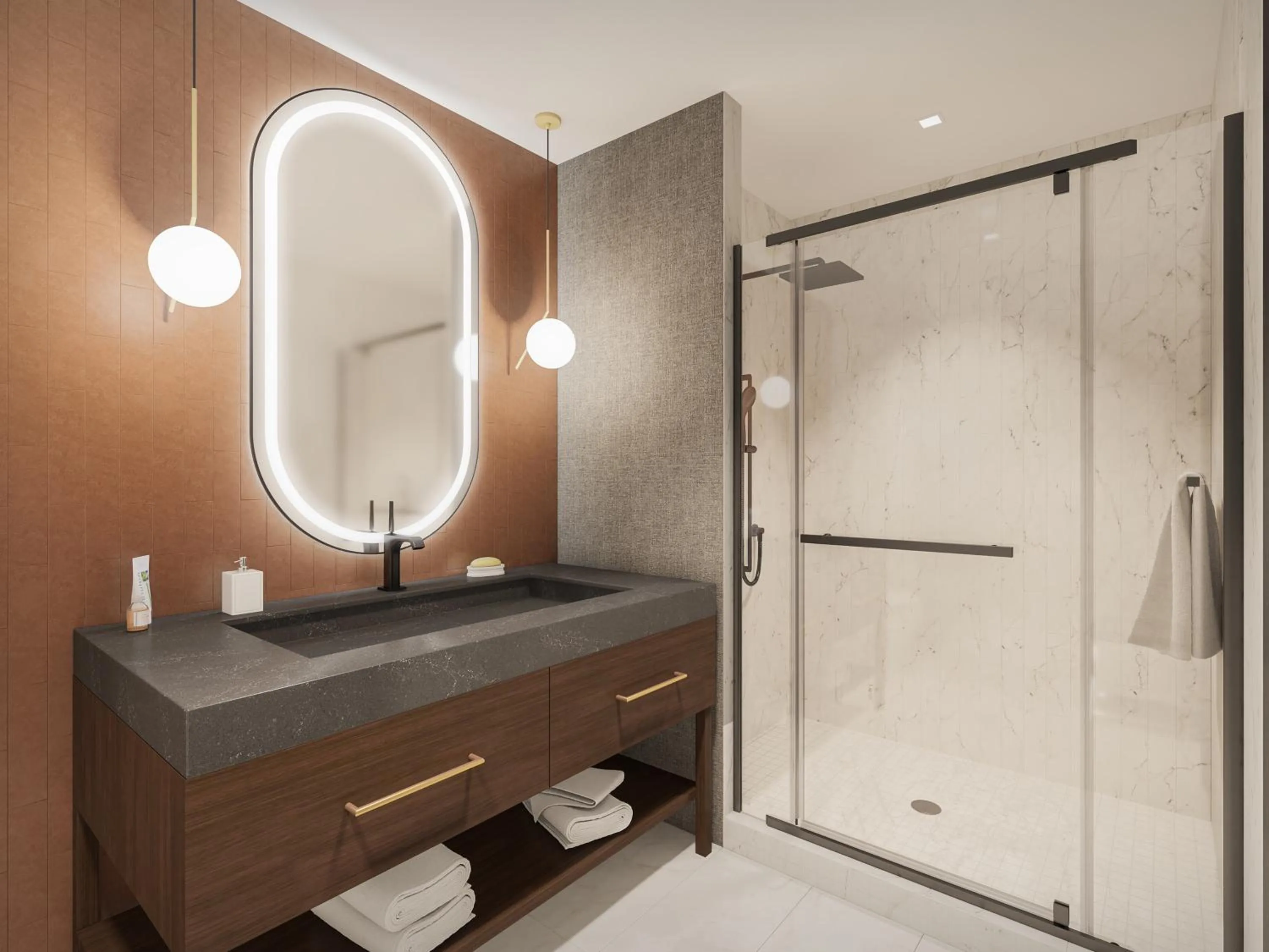 Shower in Terre Haute Casino Resort