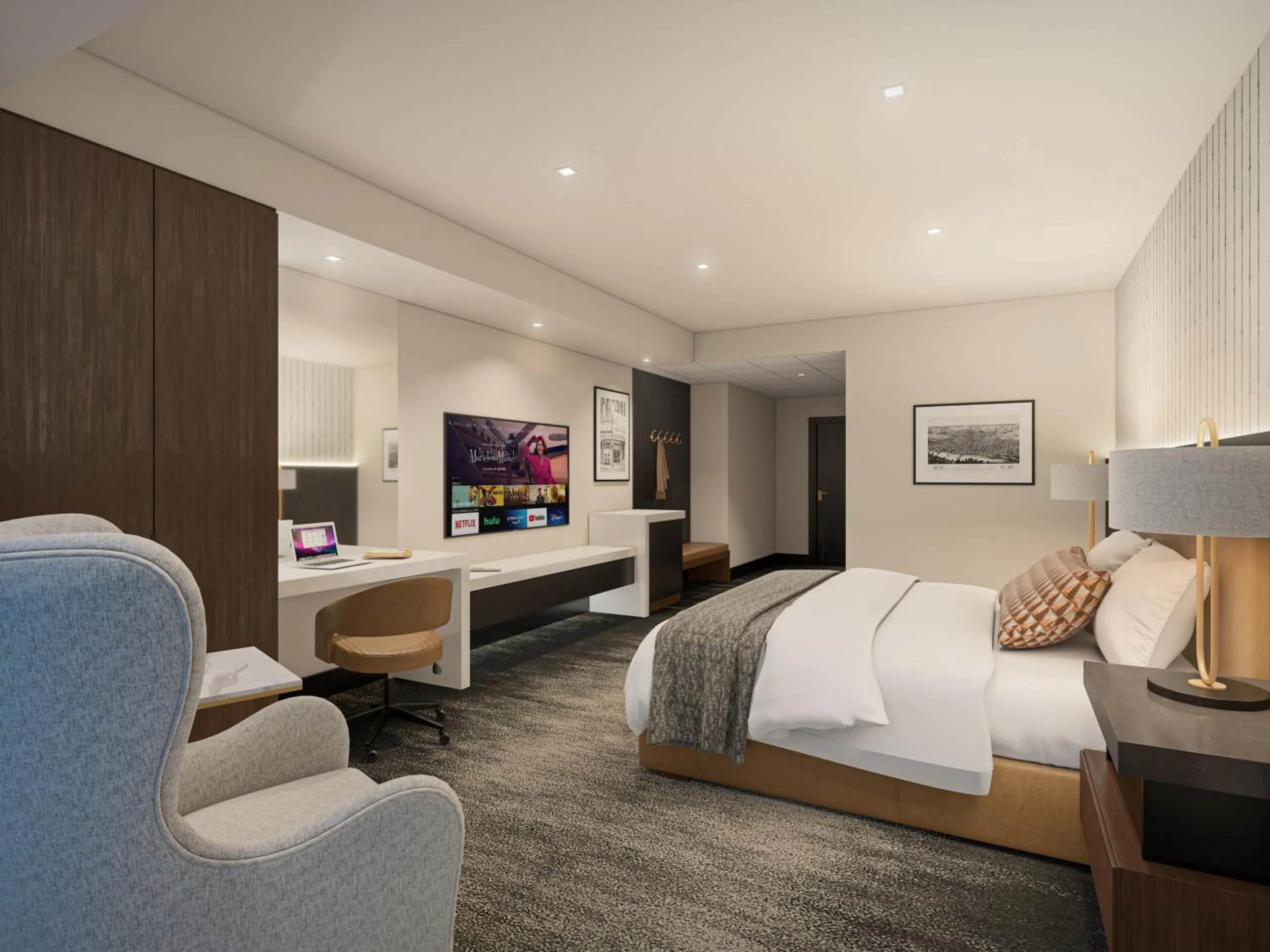 Bedroom, Bed in Terre Haute Casino Resort