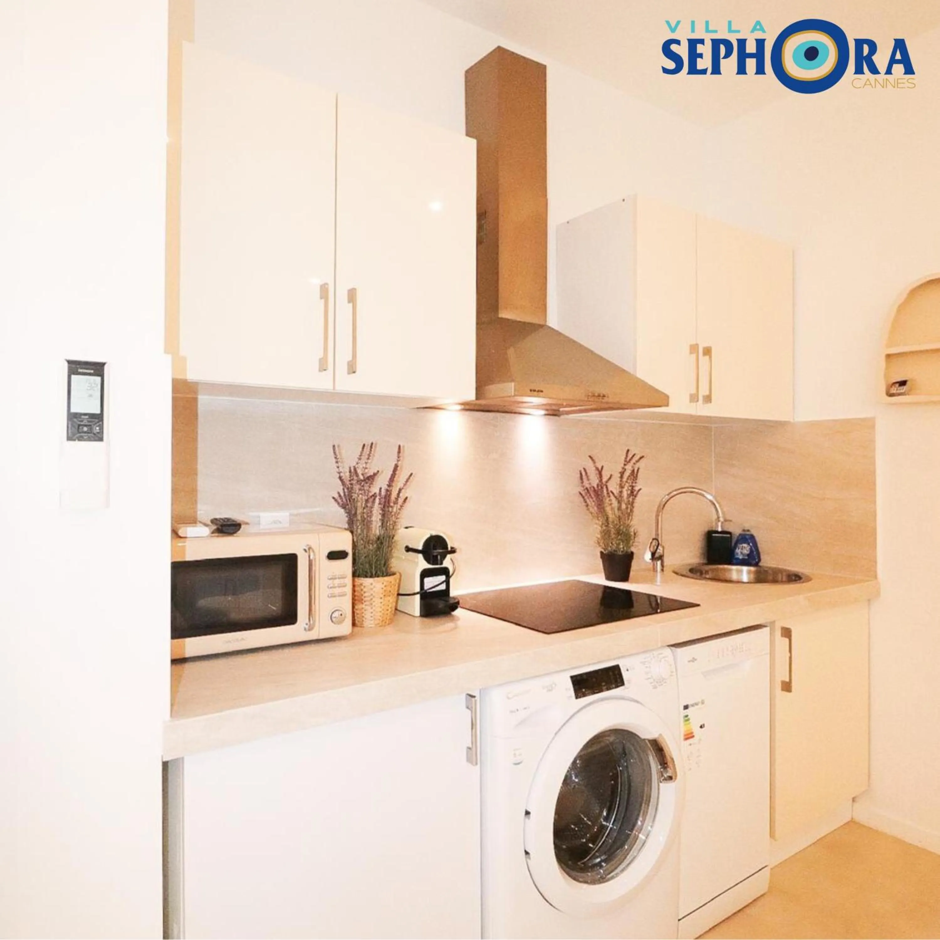 Kitchen or kitchenette in VILLA SEPHORA CANNES