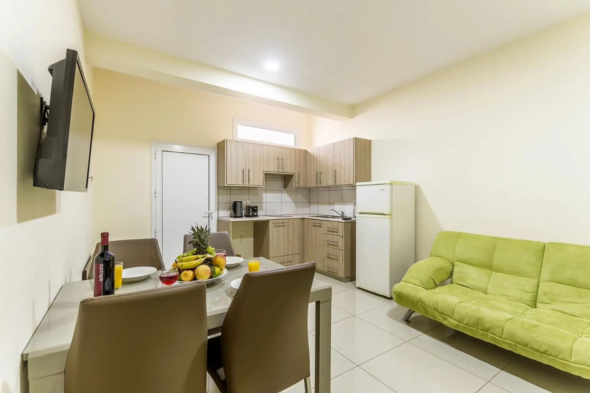 Kitchen or kitchenette in Paul Marie Hotel Apartments
