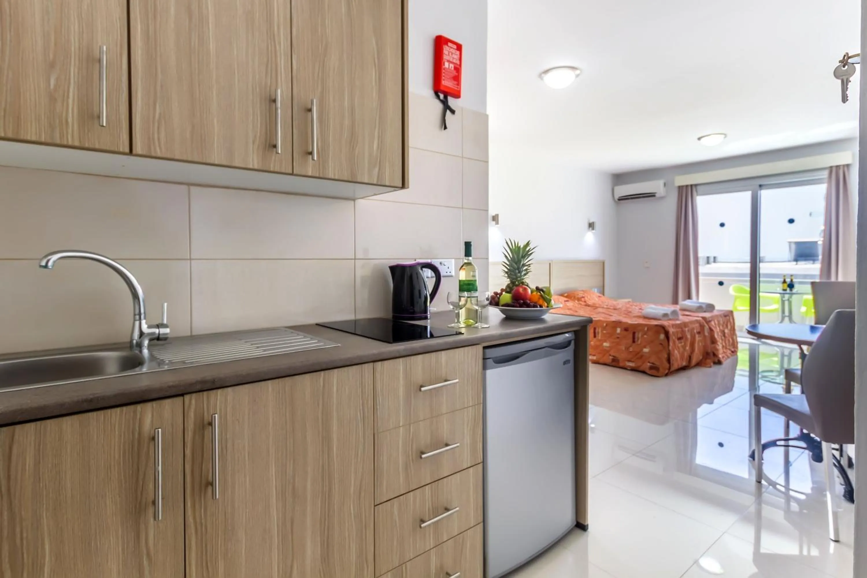 Kitchen or kitchenette in Paul Marie Hotel Apartments