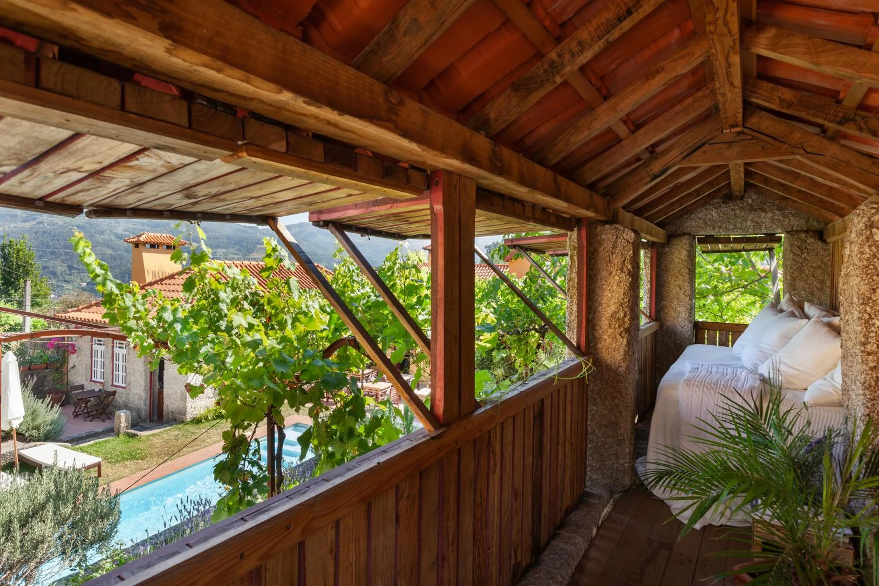 Balcony/Terrace in Casa do Eido - sustainable living & nature experiences Gerês