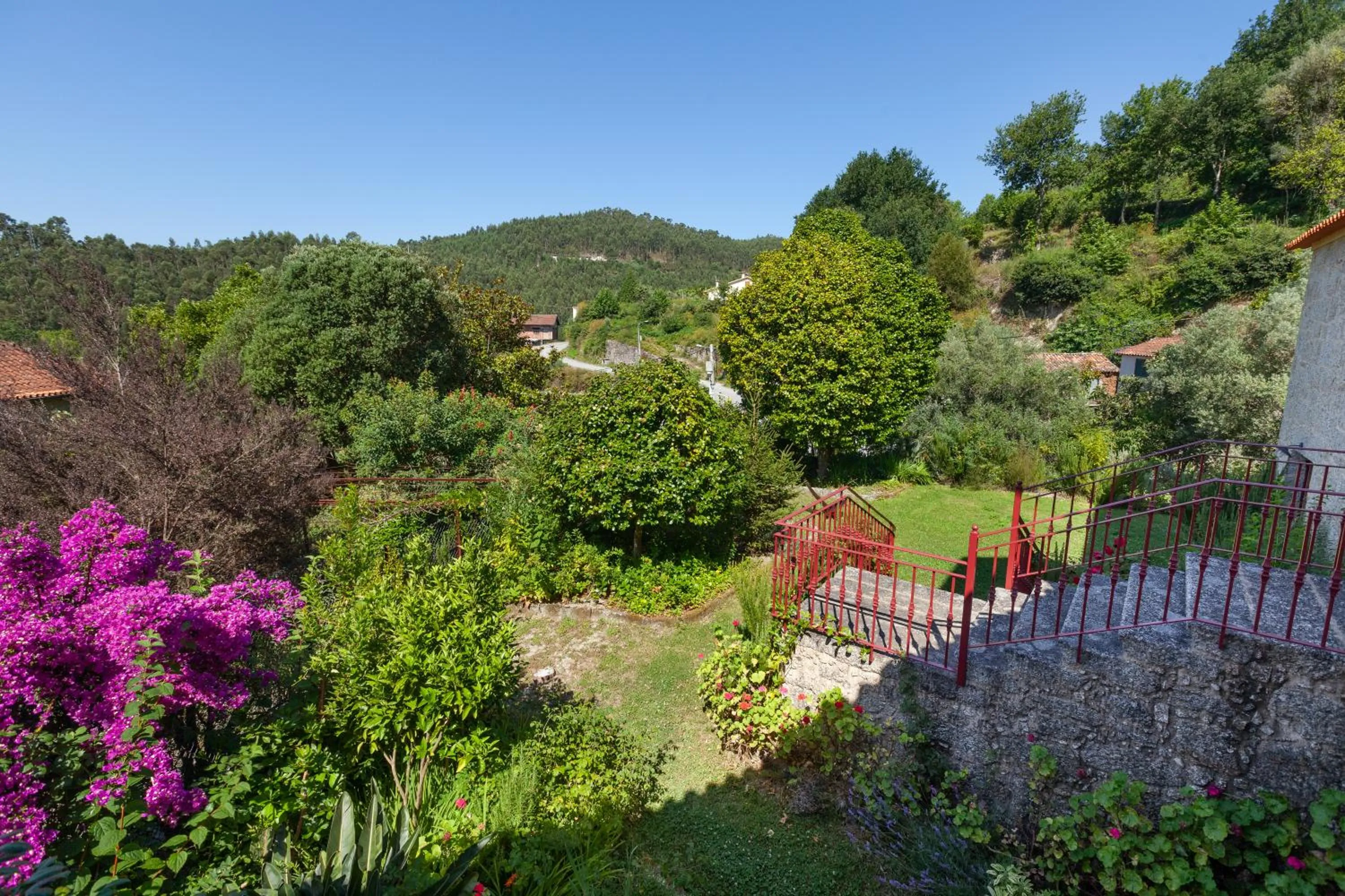 Garden view in Casa do Eido - sustainable living & nature experiences Gerês