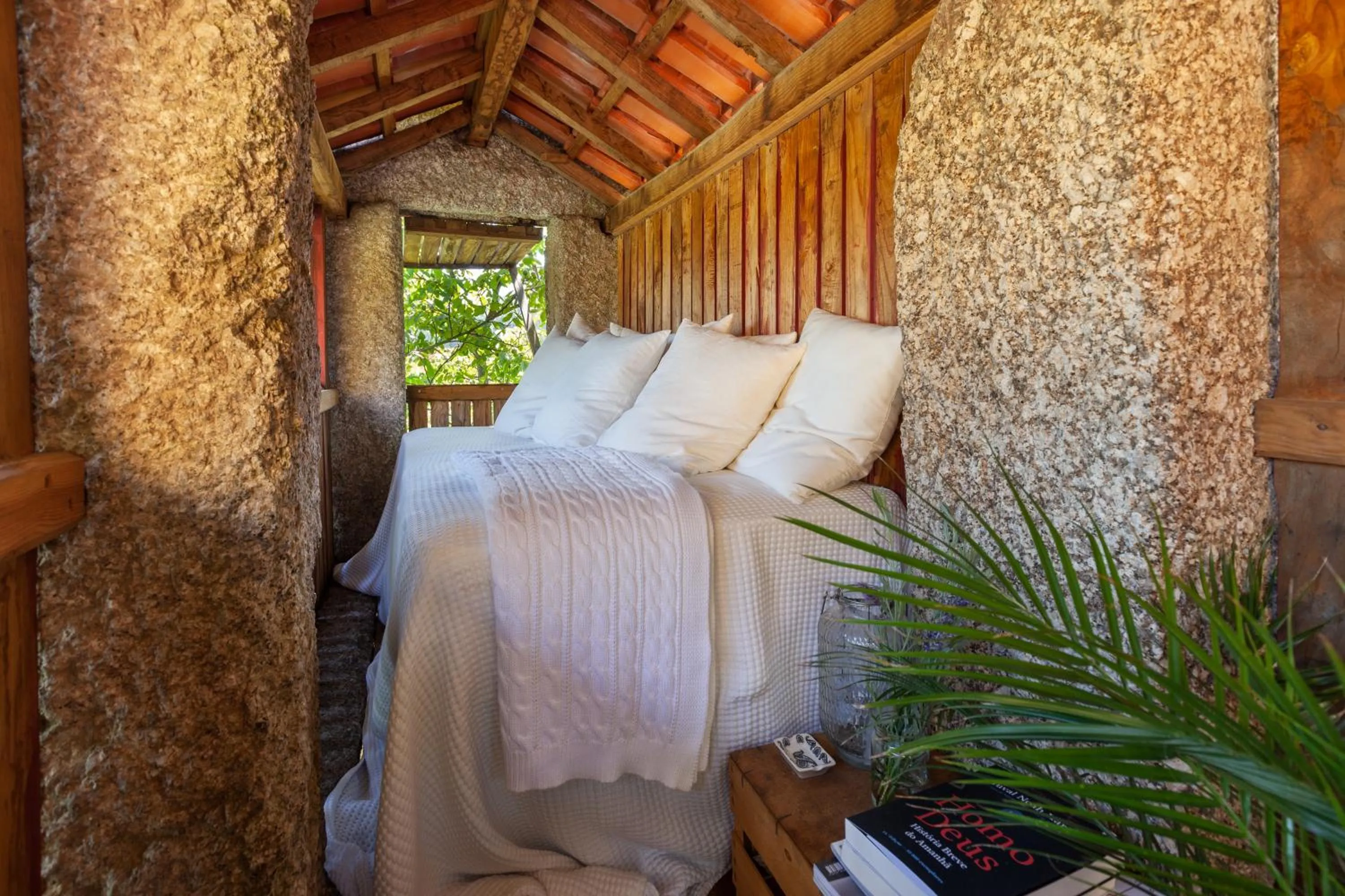 Garden, Bed in Casa do Eido - sustainable living & nature experiences Gerês