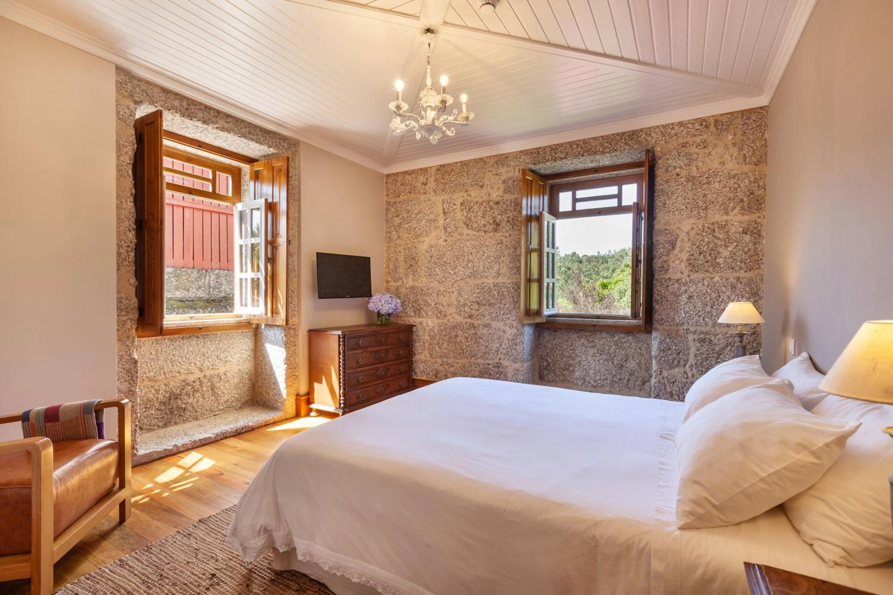 Bed in Casa do Eido - sustainable living & nature experiences Gerês