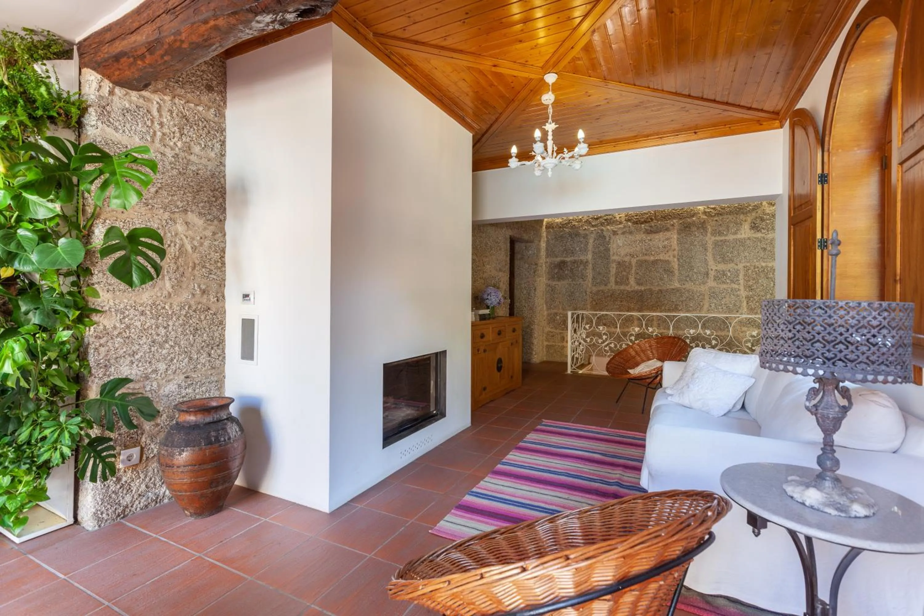 Living room in Casa do Eido - sustainable living & nature experiences Gerês