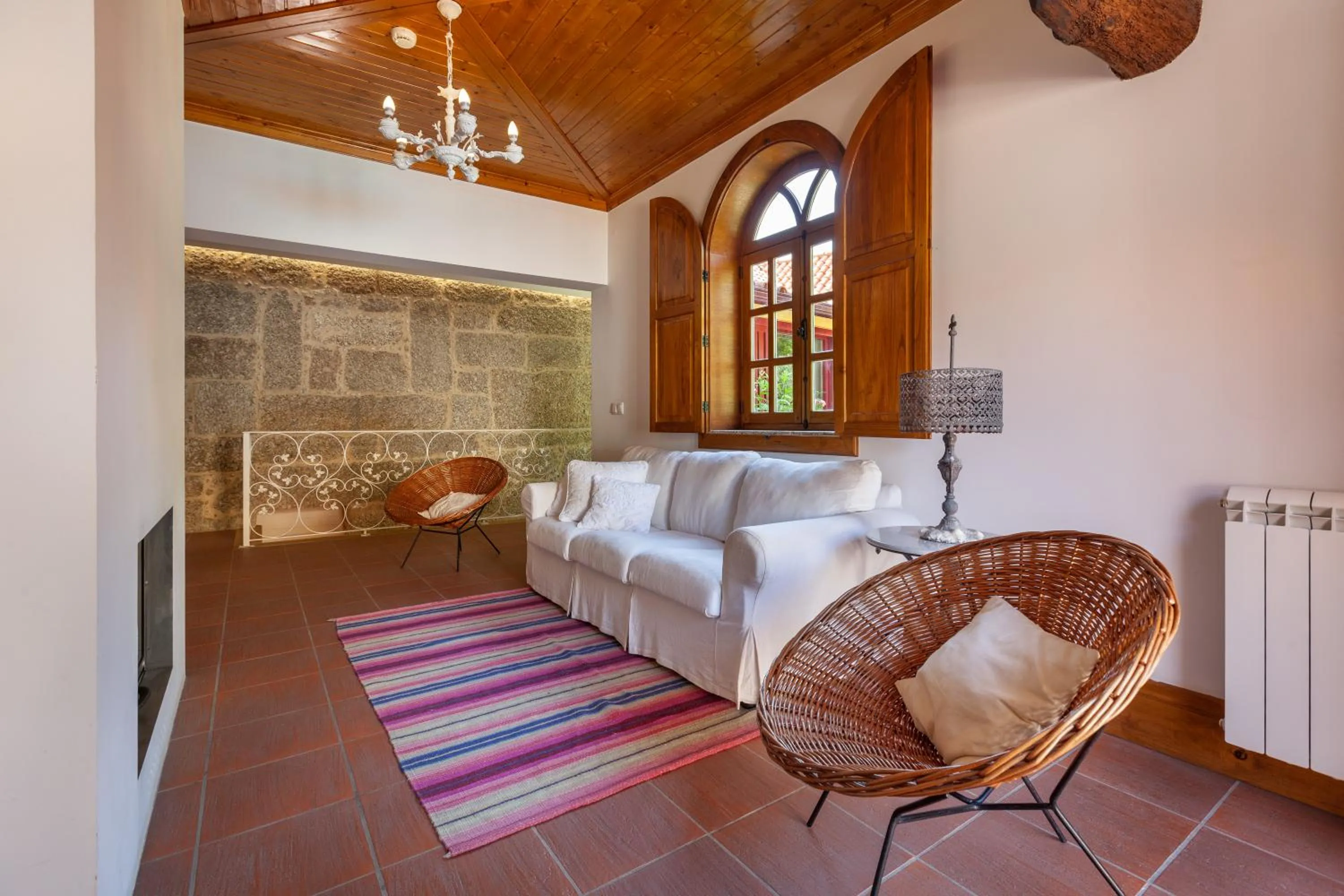 Living room in Casa do Eido - sustainable living & nature experiences Gerês