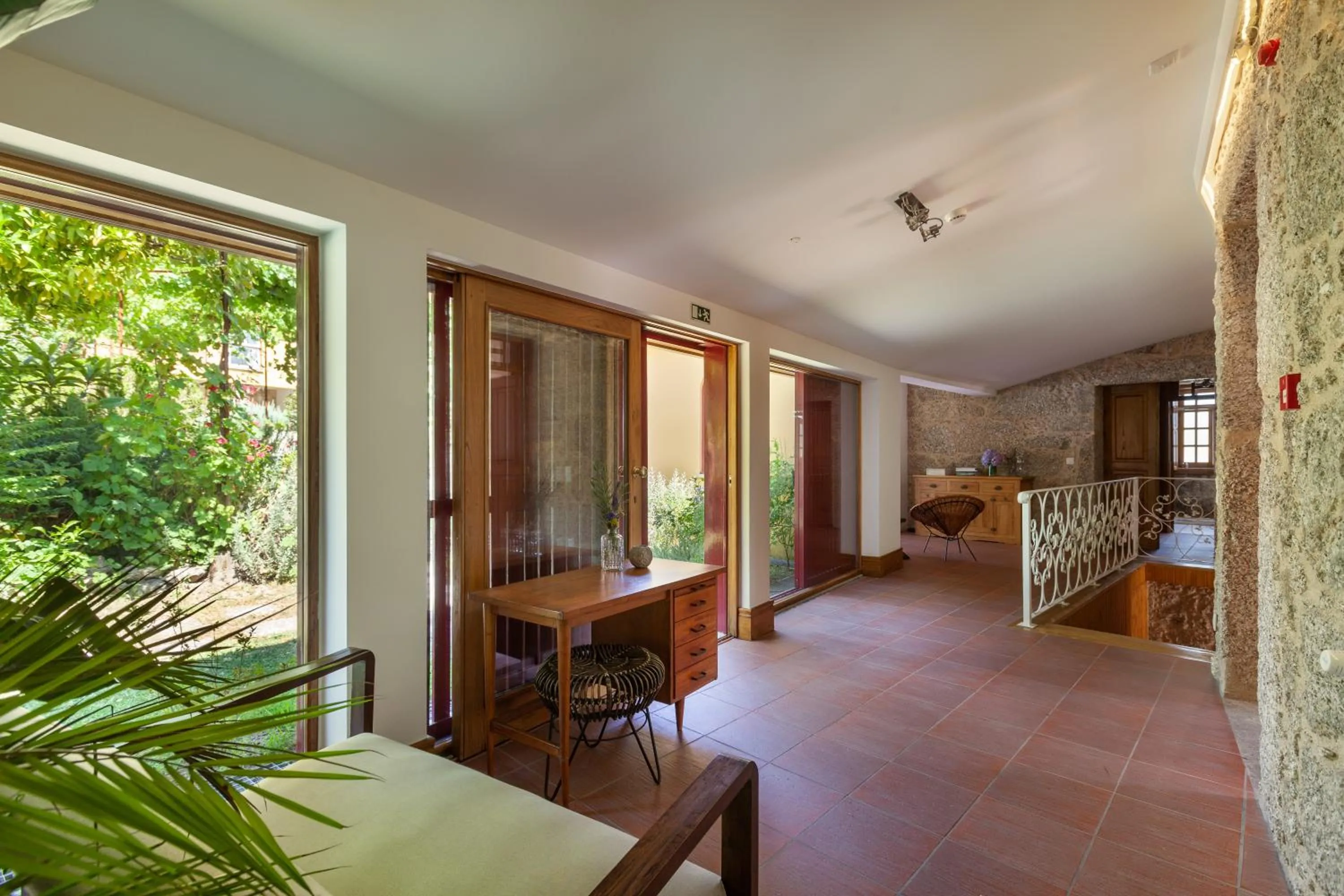 Seating area in Casa do Eido - sustainable living & nature experiences Gerês