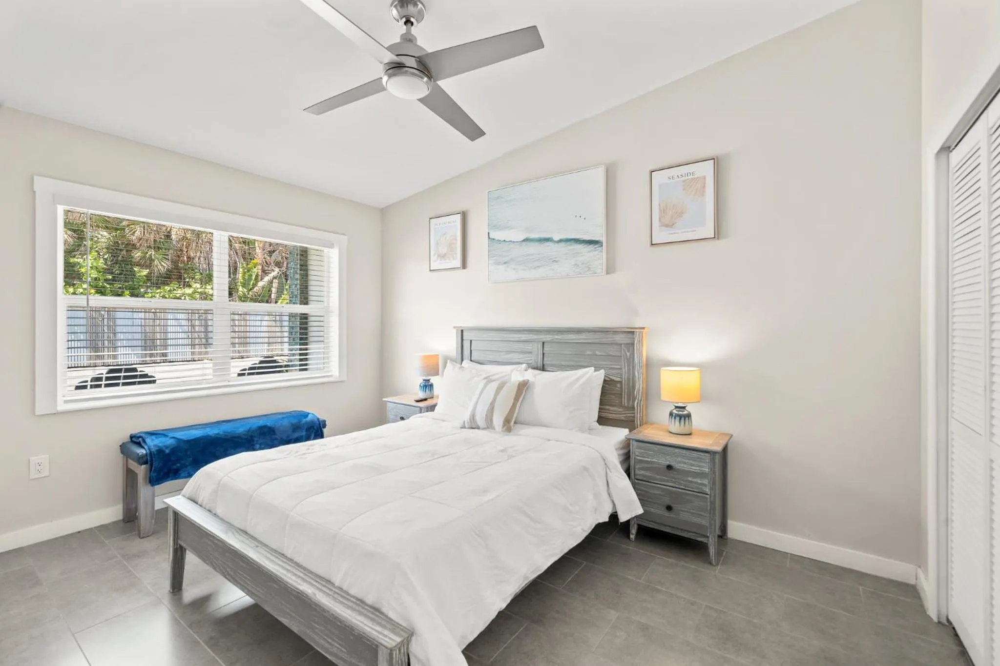 Bed in The Banana River Resort