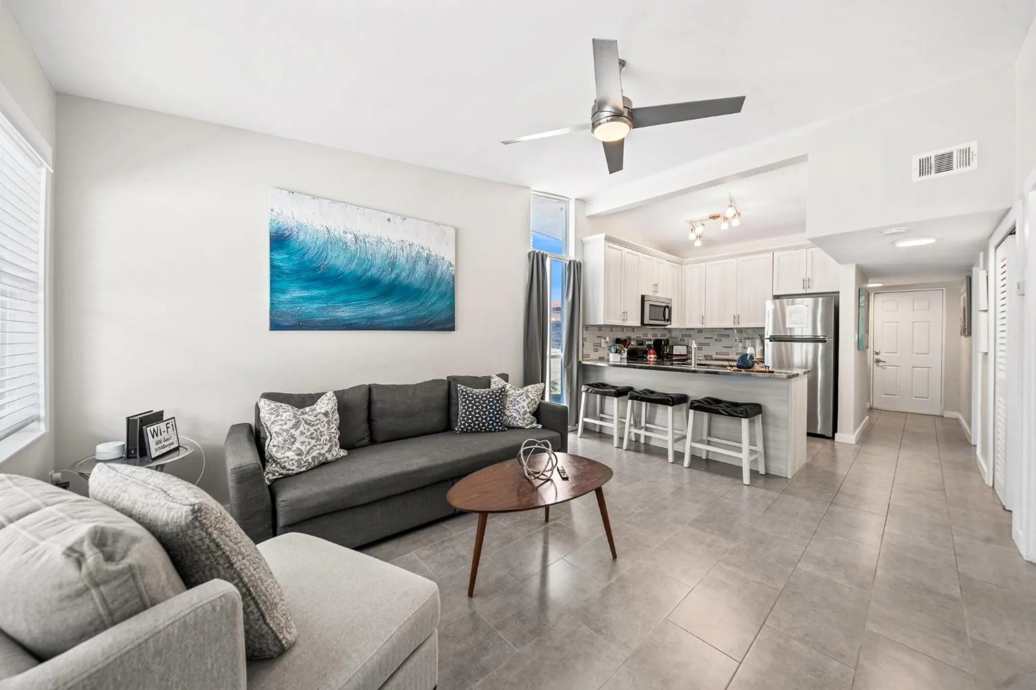 Living room in The Banana River Resort