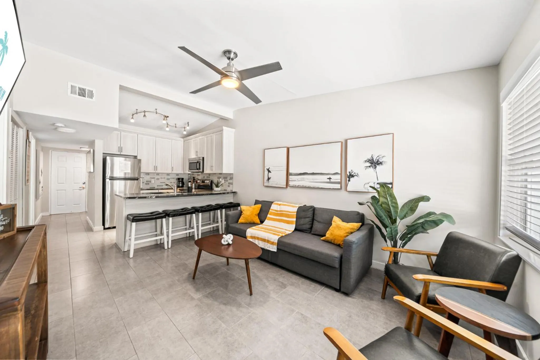 Living room in The Banana River Resort