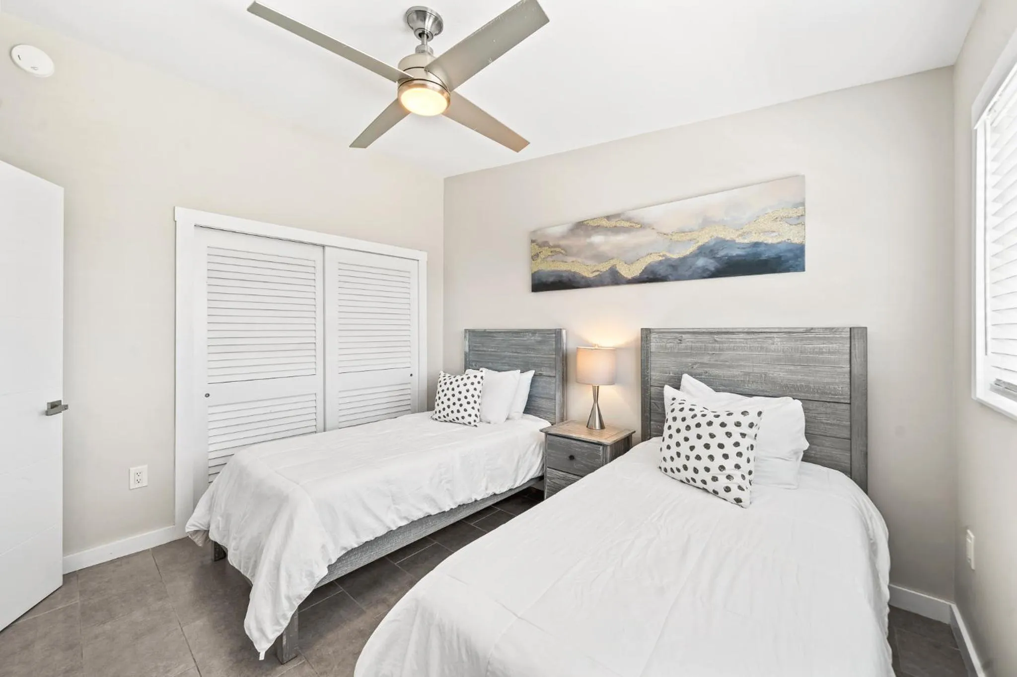 Bed in The Banana River Resort