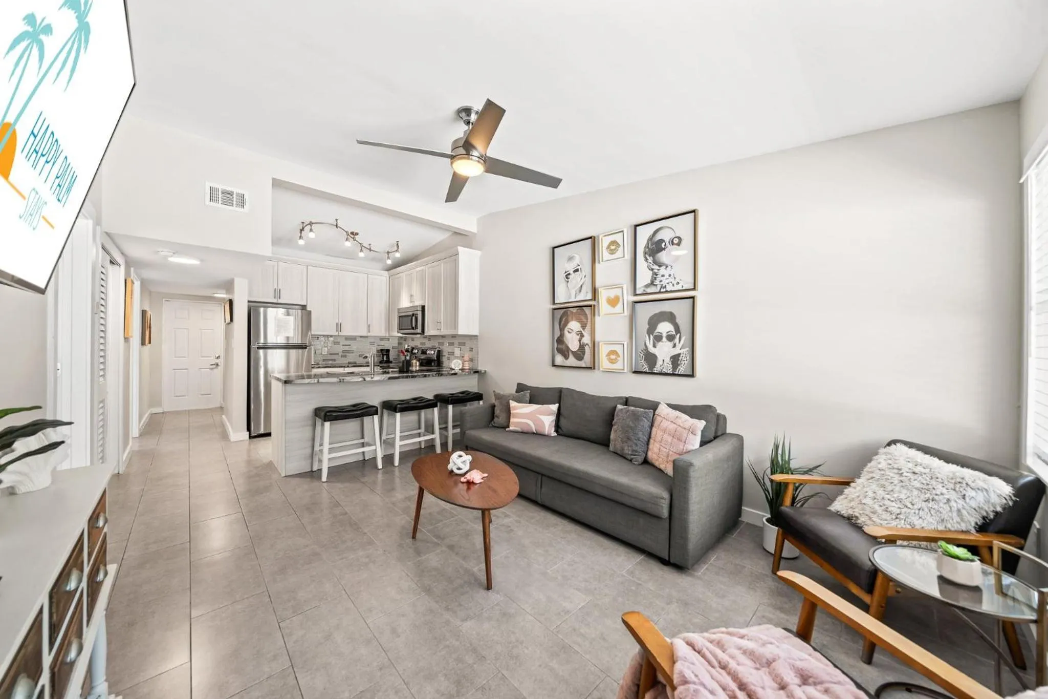 Living room in The Banana River Resort